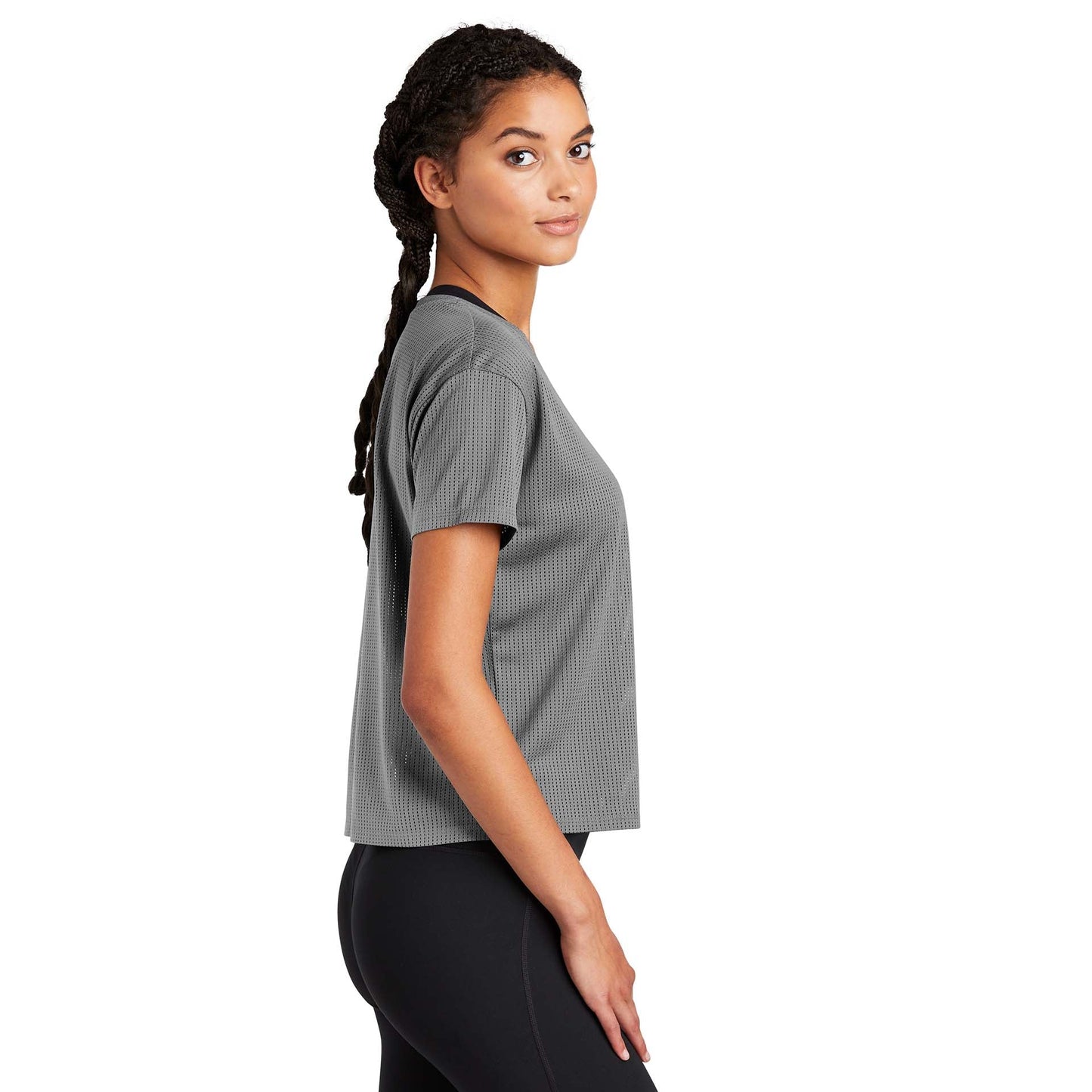 Black Cropped Tee - Sport-Tek - Stylish Fabric