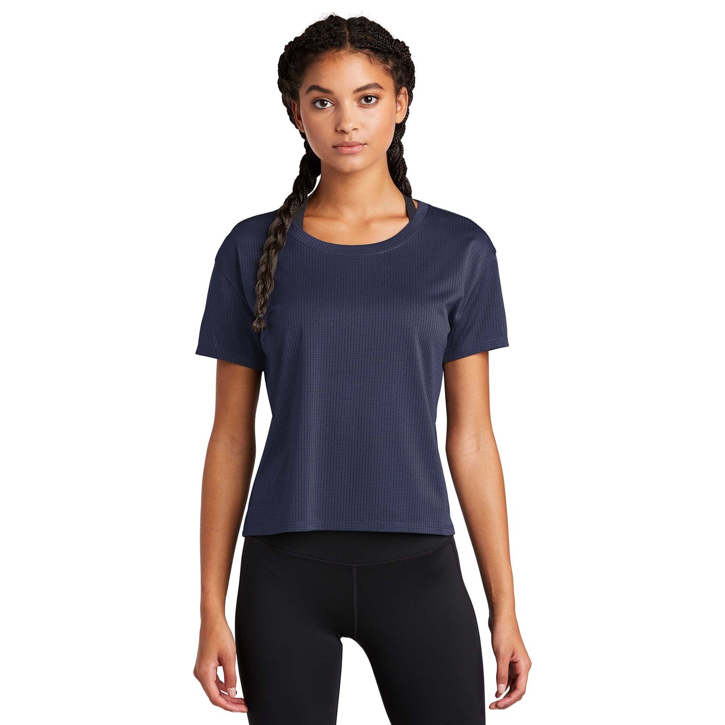 Black Cropped Tee - Sport-Tek - Stylish Fabric