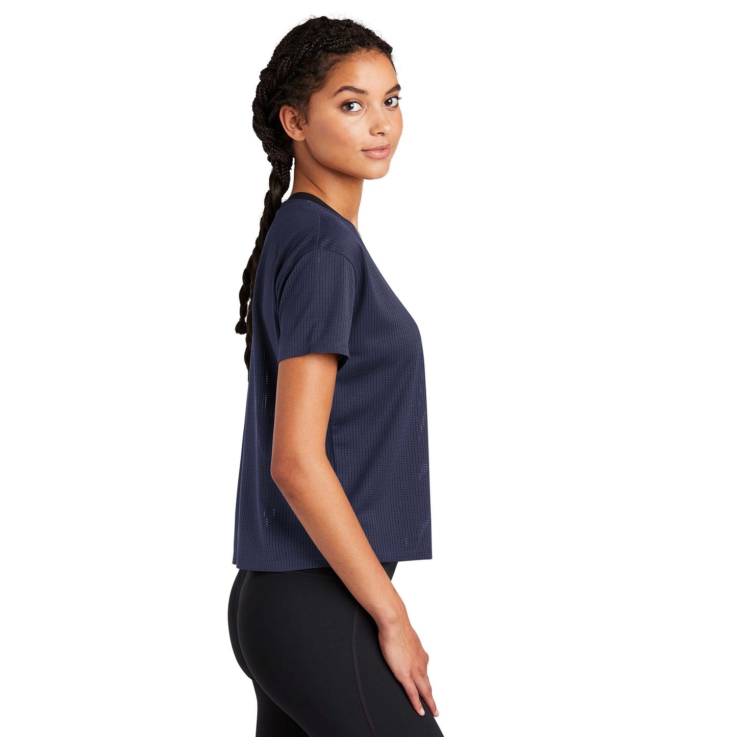 Black Cropped Tee - Sport-Tek - Stylish Fabric