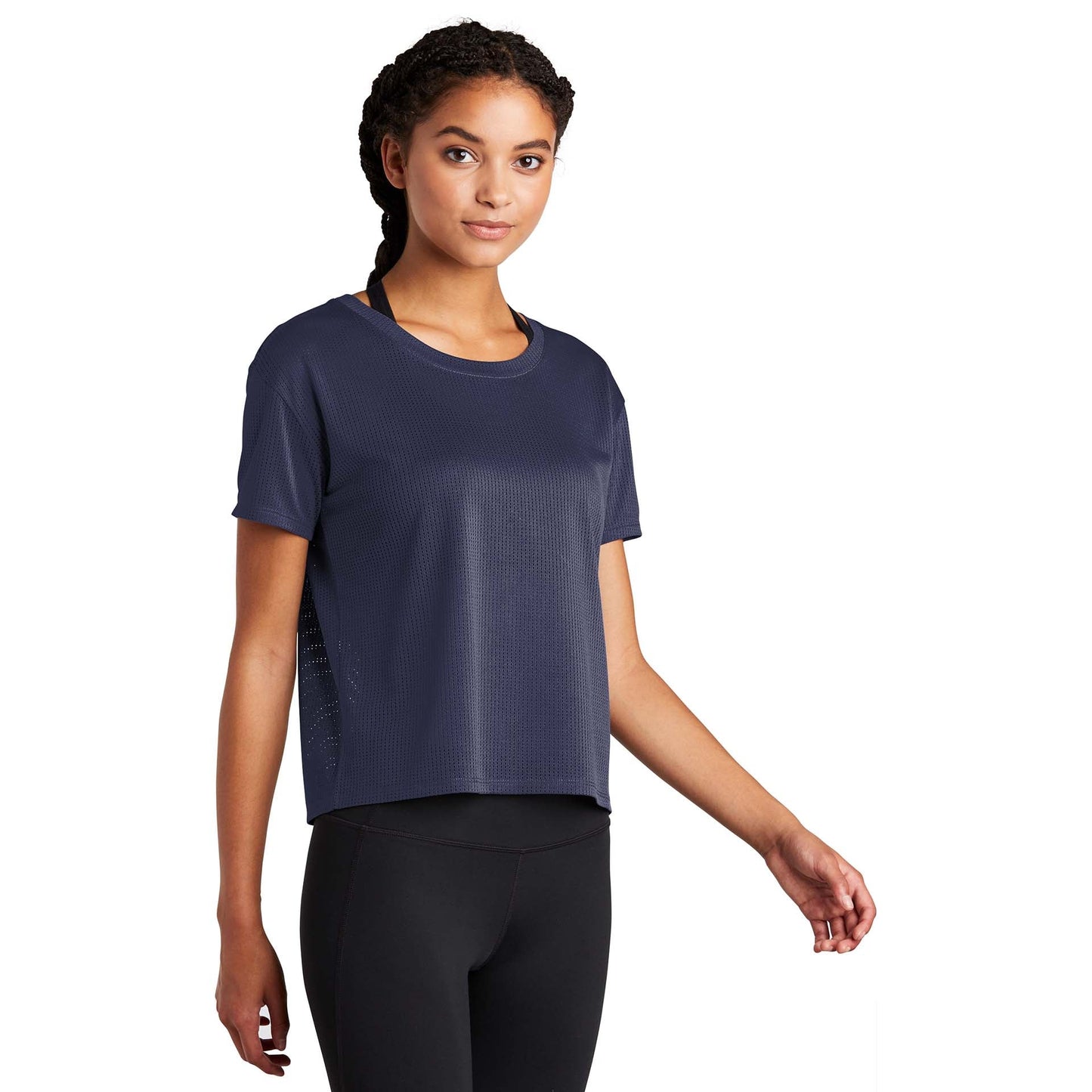 Black Cropped Tee - Sport-Tek - Stylish Fabric