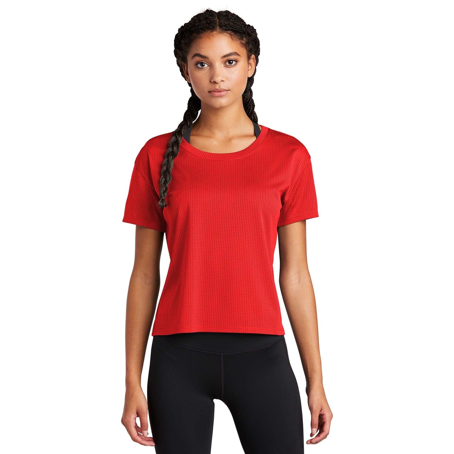 Black Cropped Tee - Sport-Tek - Stylish Fabric