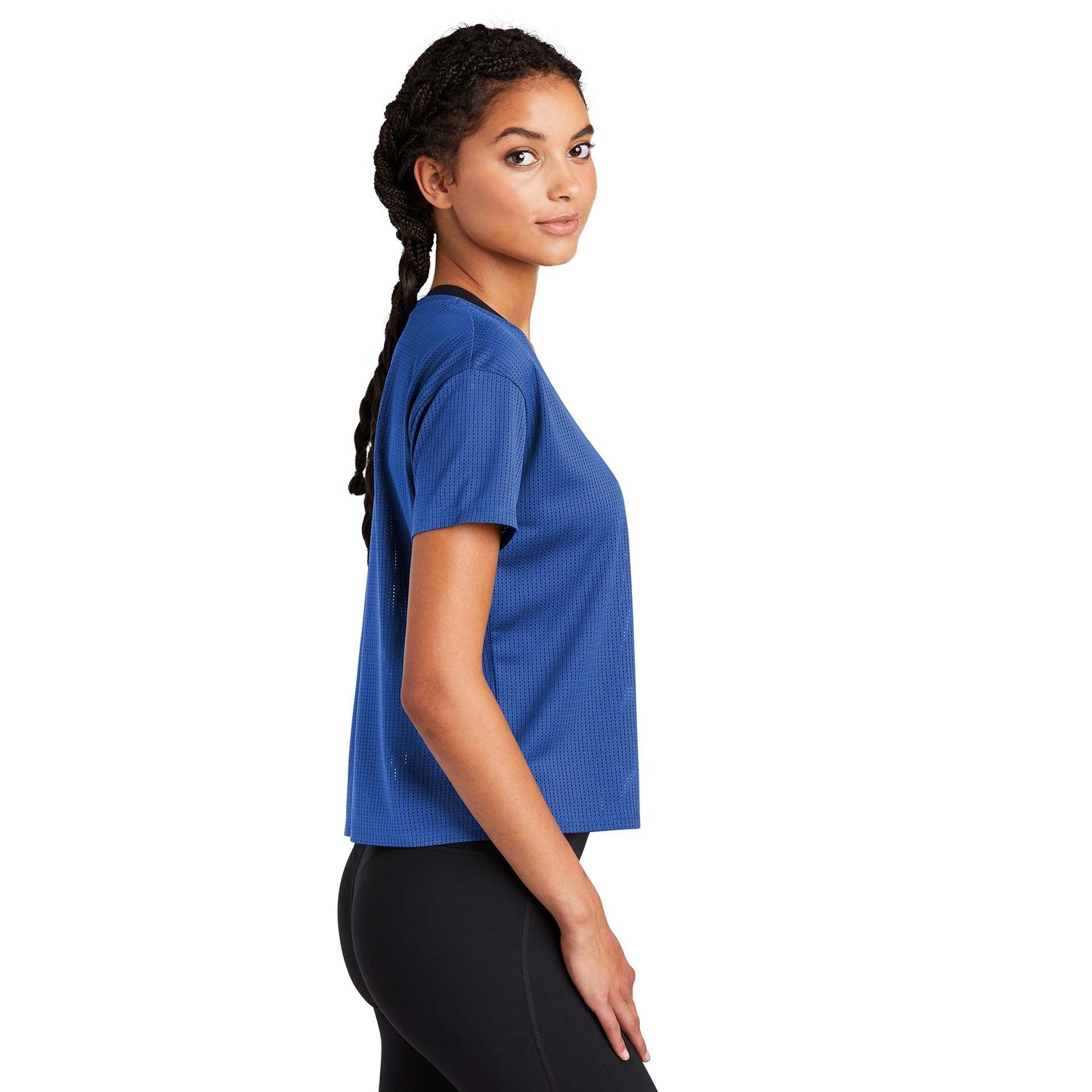 Black Cropped Tee - Sport-Tek - Stylish Fabric