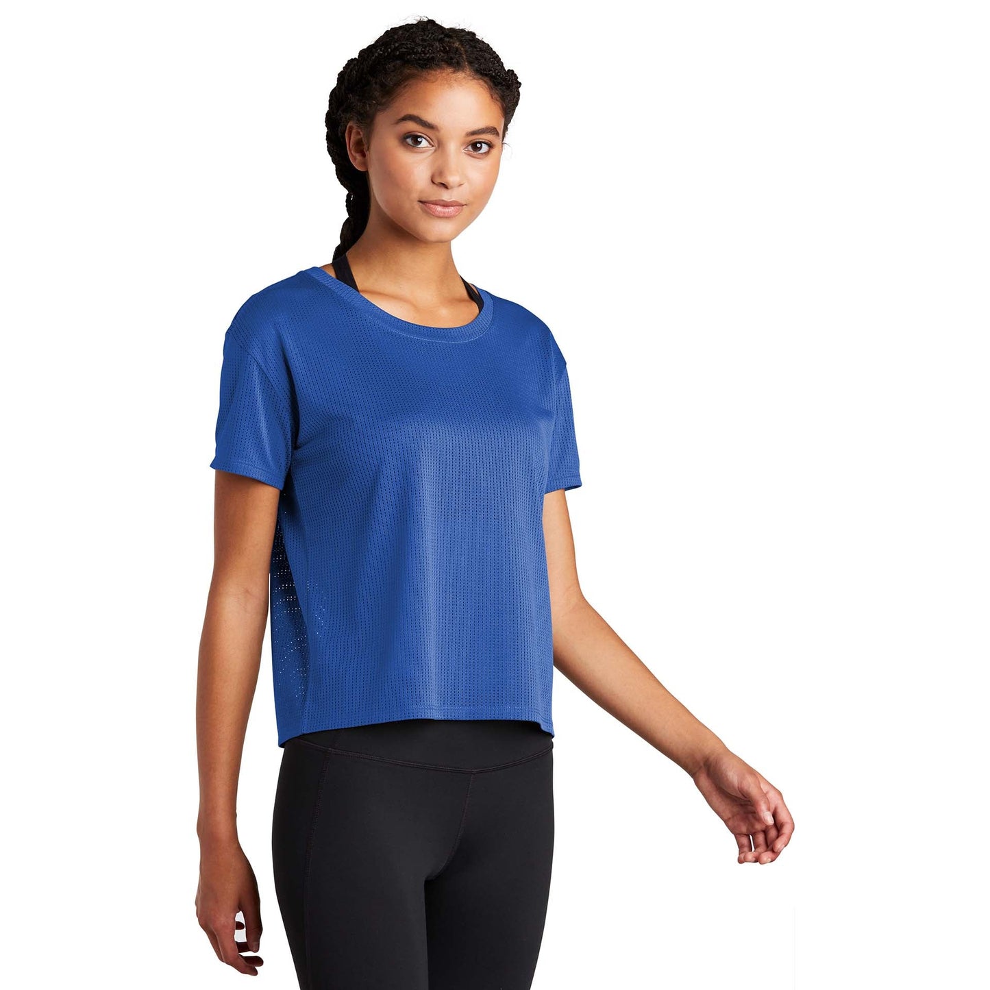 Black Cropped Tee - Sport-Tek - Stylish Fabric