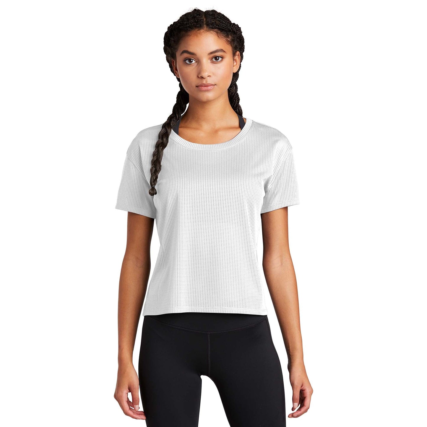 Black Cropped Tee - Sport-Tek - Stylish Fabric