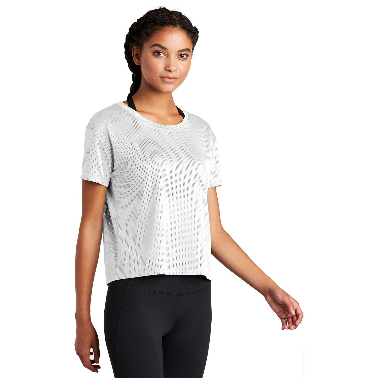 Black Cropped Tee - Sport-Tek - Stylish Fabric