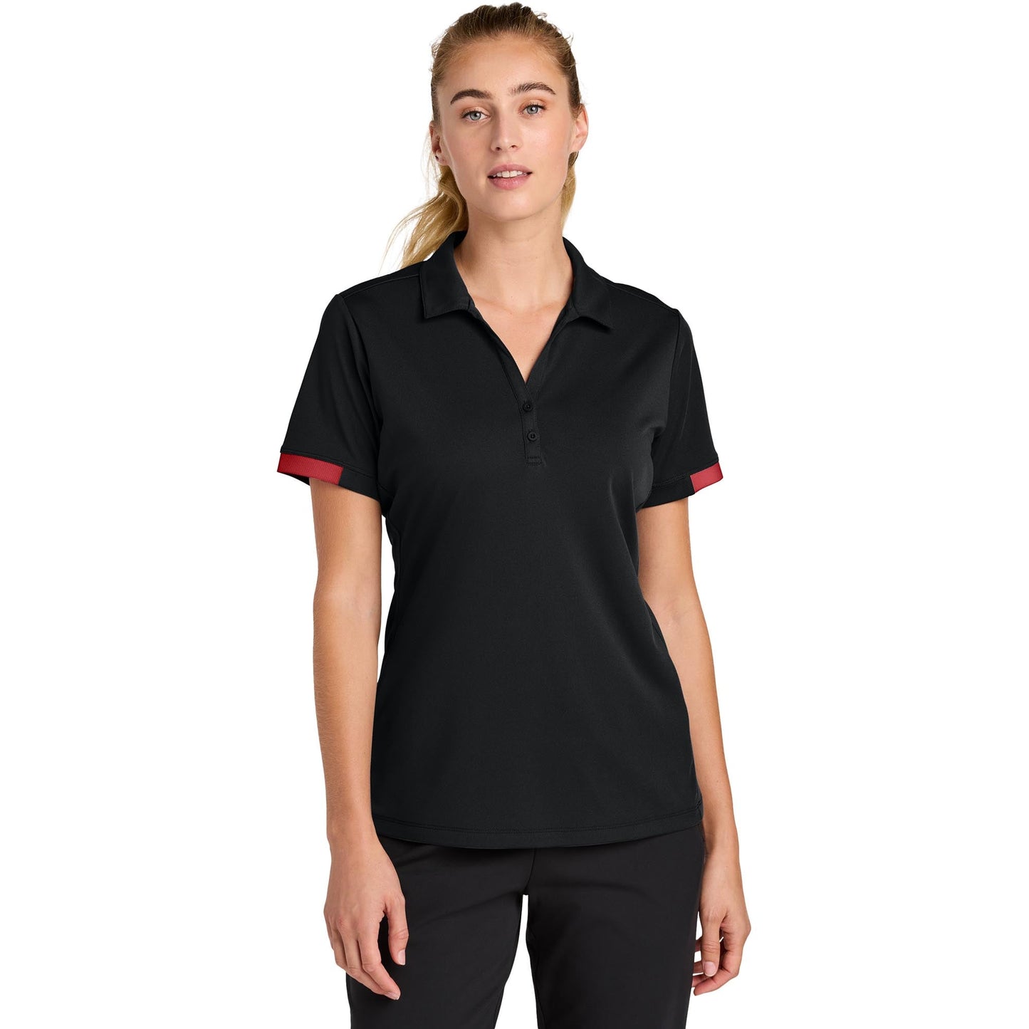 Black/Deep Red Polo Shirts - Sport-Tek - Stylish Design