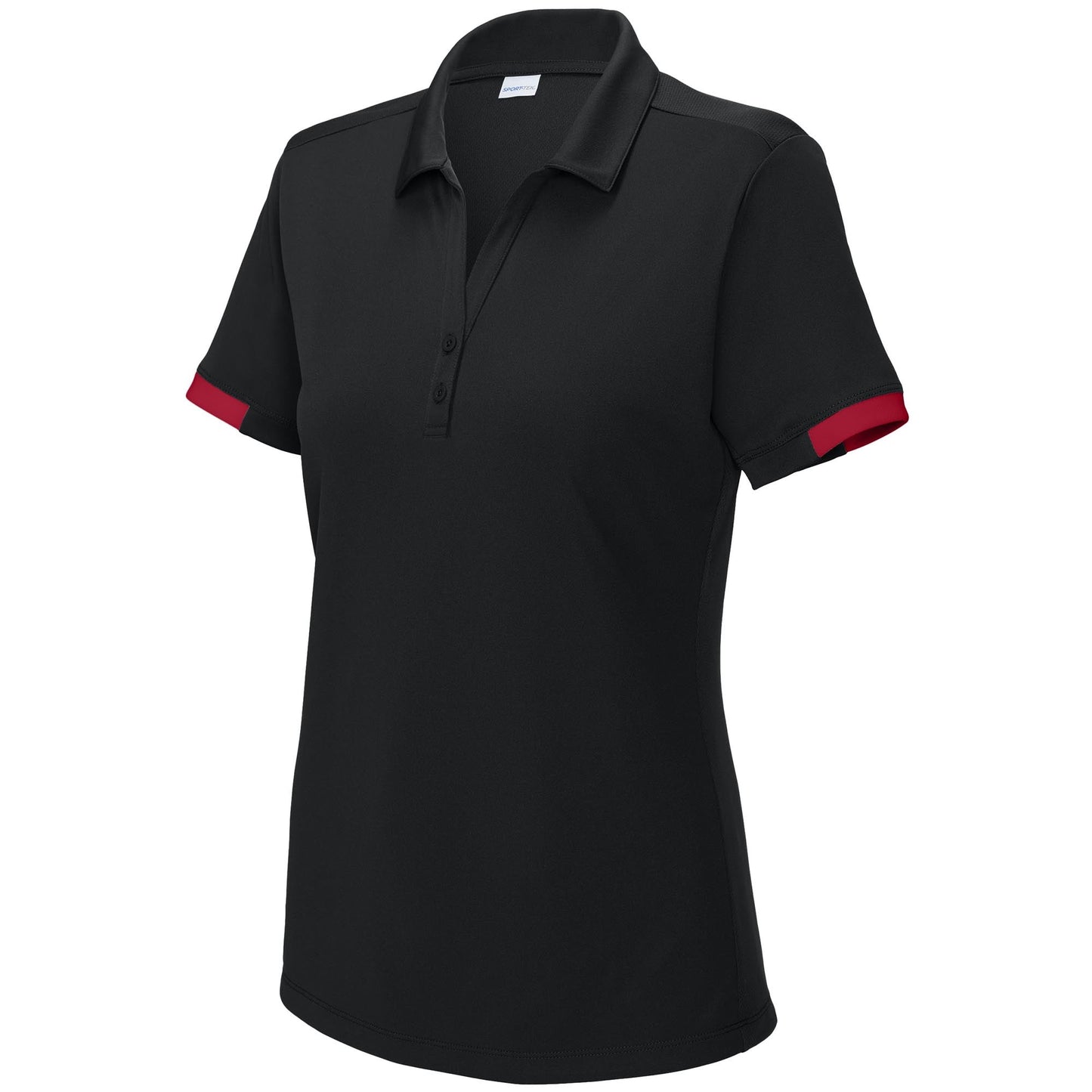 Black/Deep Red Polo Shirts - Sport-Tek - Stylish Design