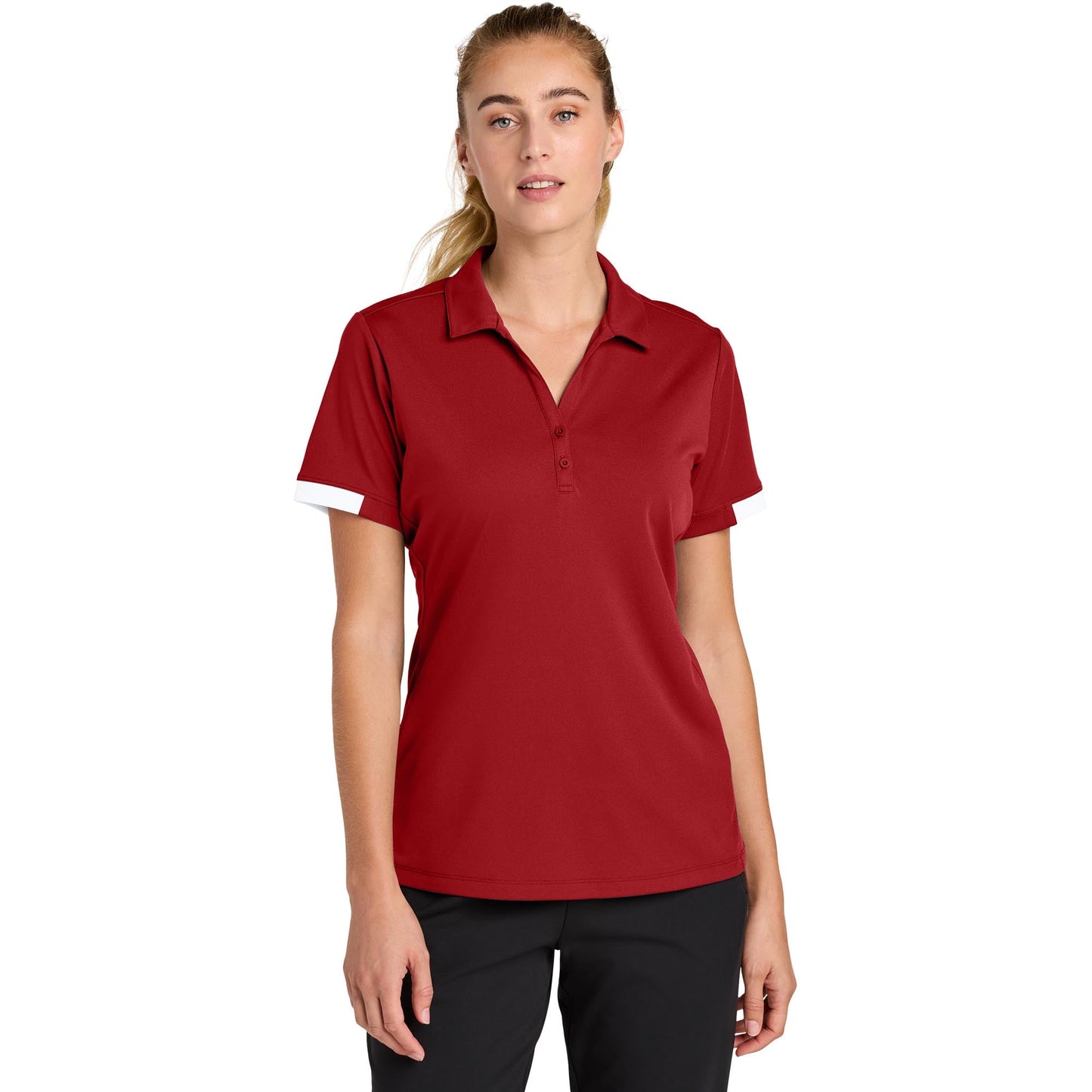 Black/Deep Red Polo Shirts - Sport-Tek - Stylish Design