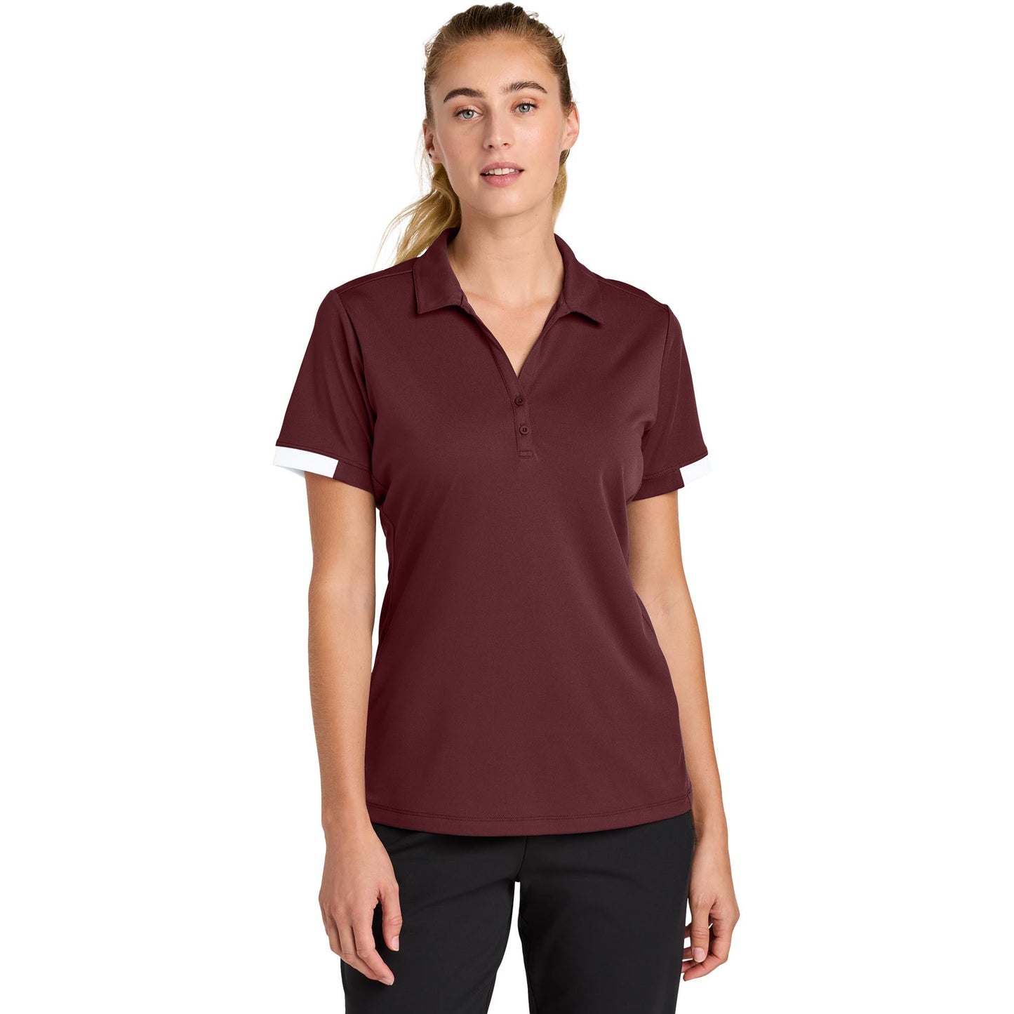 Black/Deep Red Polo Shirts - Sport-Tek - Stylish Design