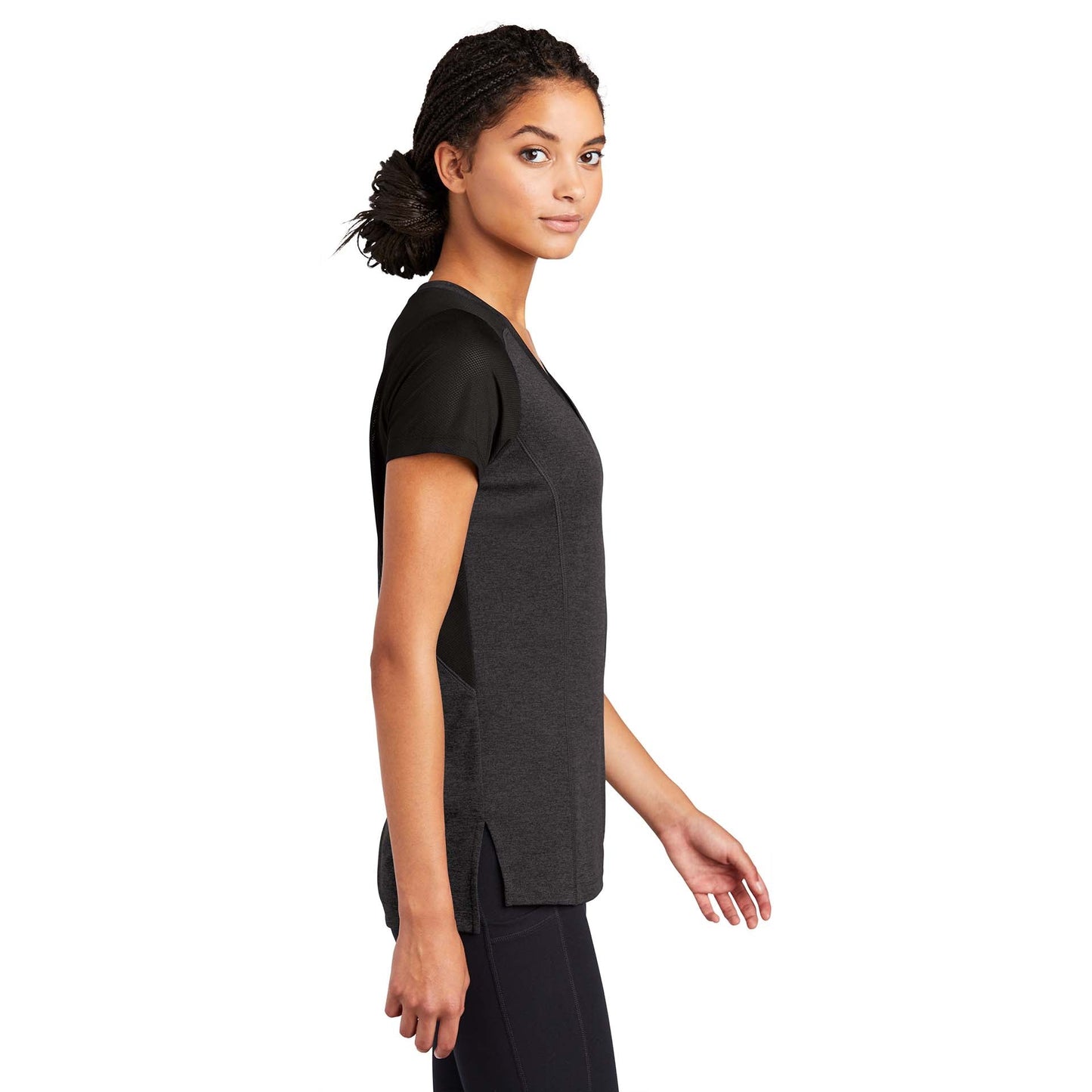 Black Heather T-Shirt - Sport-Tek - Performance Fabric