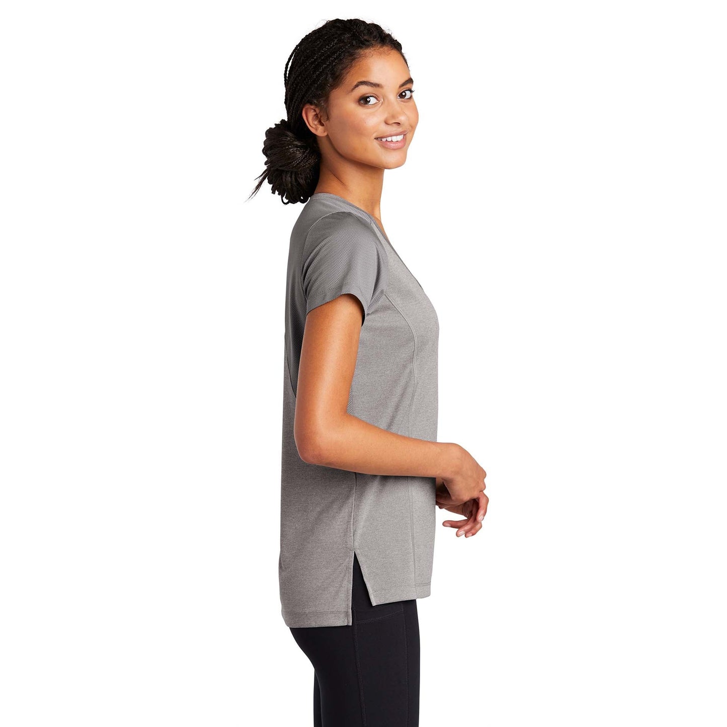 Black Heather T-Shirt - Sport-Tek - Performance Fabric