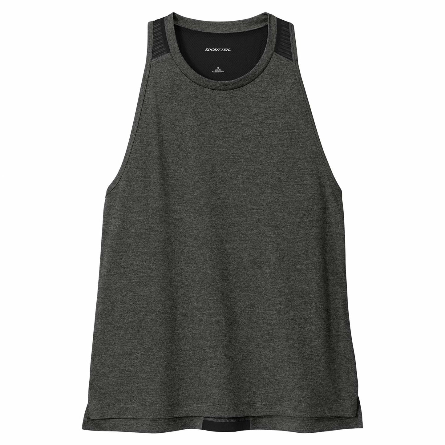 Black Heather Tank Top - Sport-Tek - Breathable Fabric