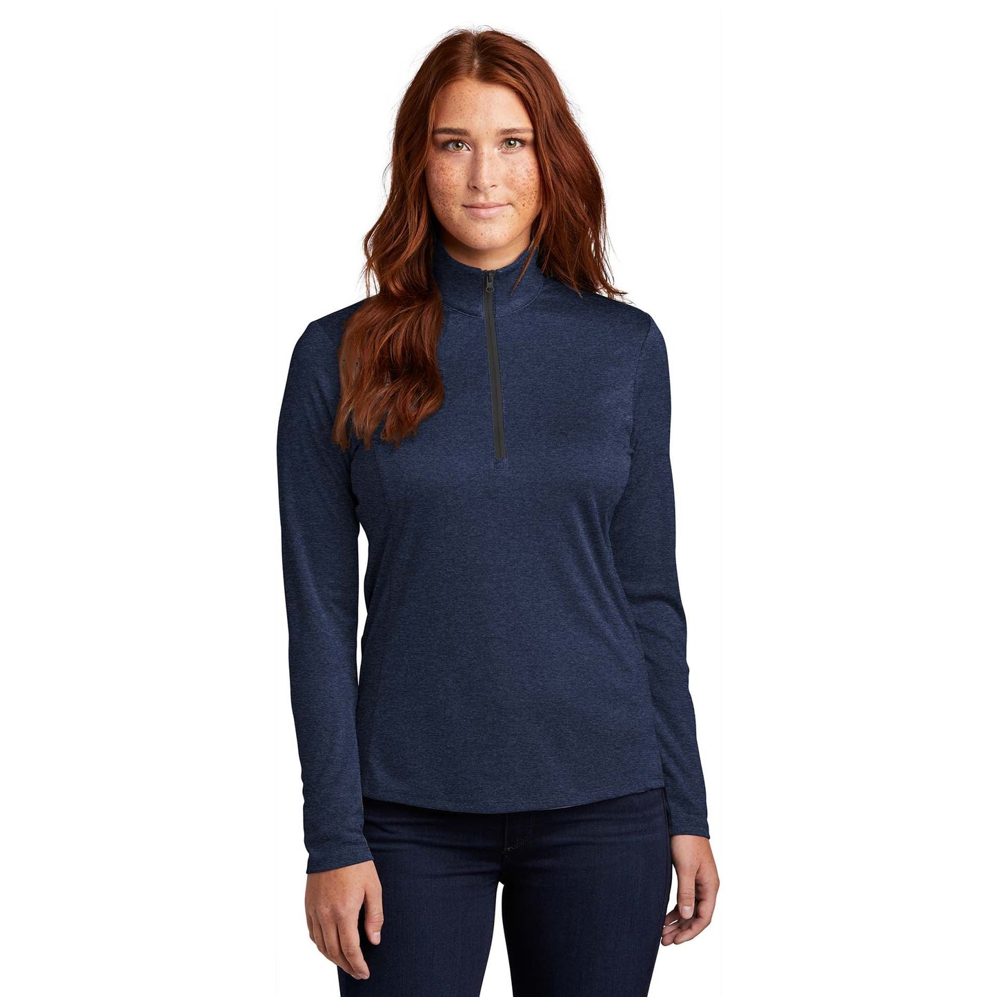 Black Heather Sweatshirt - Sport-Tek - Lightweight Design