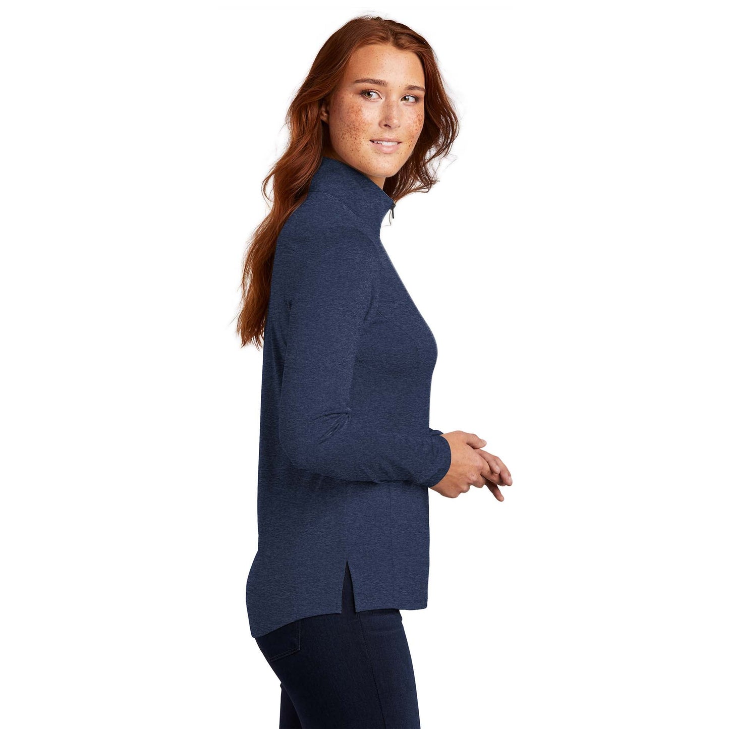 Black Heather Sweatshirt - Sport-Tek - Lightweight Design