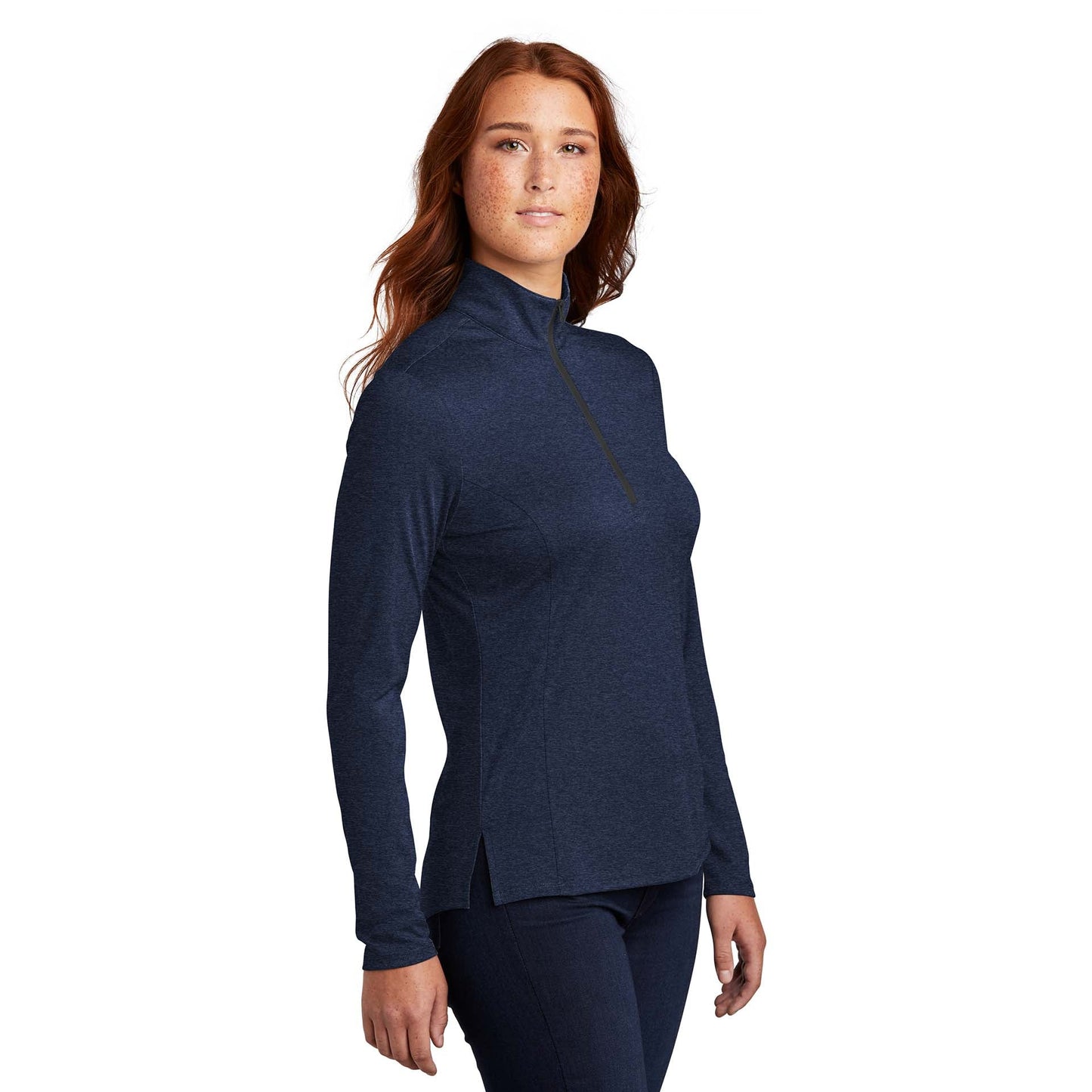 Black Heather Sweatshirt - Sport-Tek - Lightweight Design