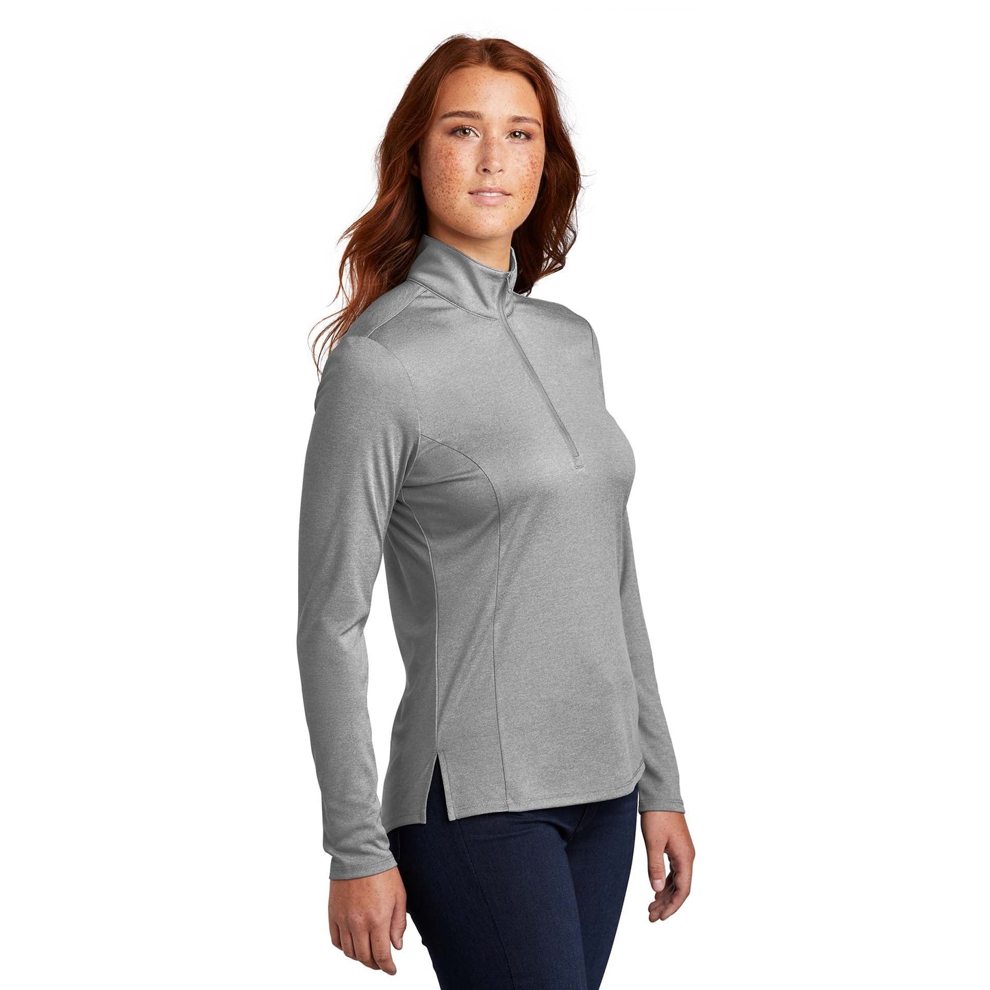 Black Heather Sweatshirt - Sport-Tek - Lightweight Design