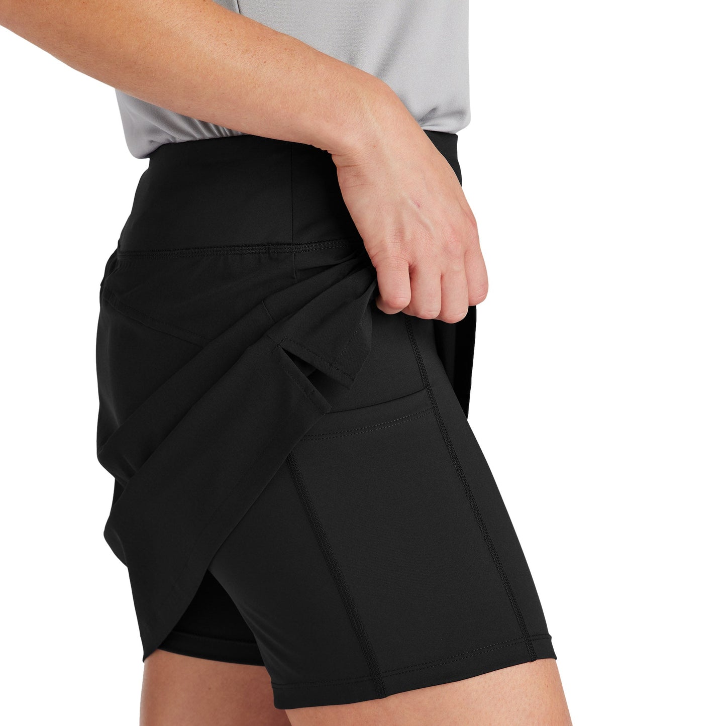 Black Skorts - Sport-Tek - Moisture-Wicking Style