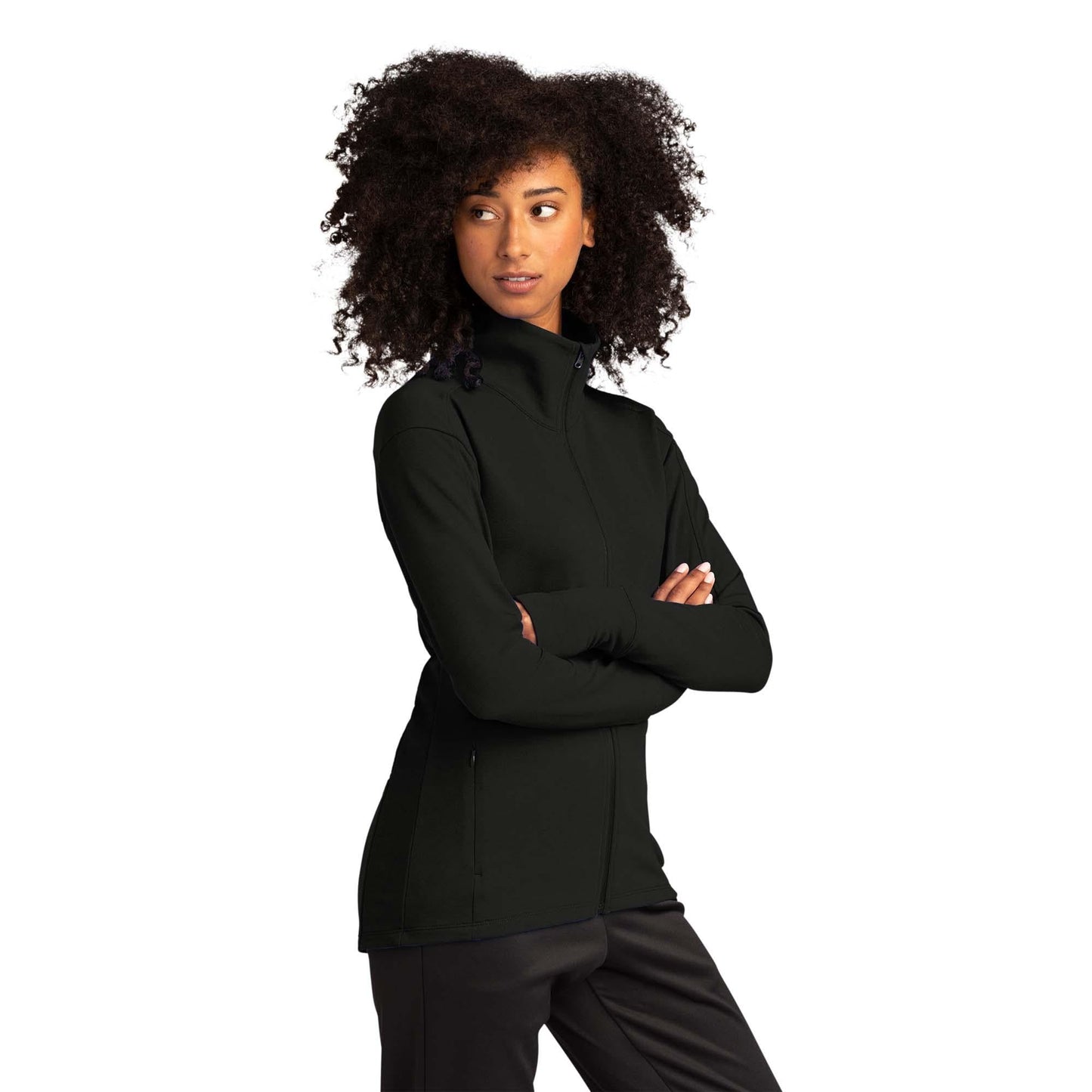 Black Fleece Jacket - Sport-Tek - Soft, Moisture-Wicking