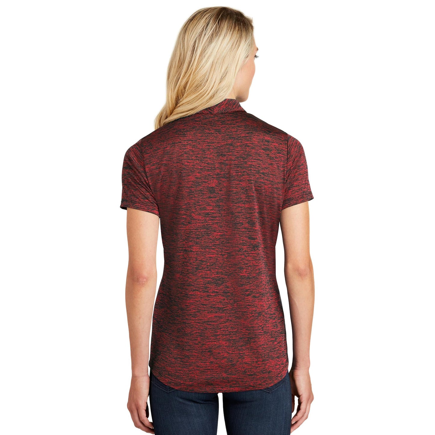 Black Electric Polo - Sport-Tek - Stylish Heather Design