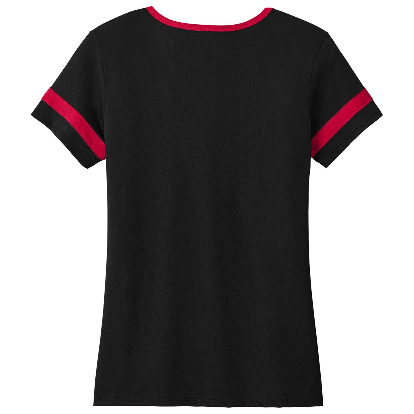 Black/Deep Red T-Shirts - Sport-Tek - Stylish Notch Tee