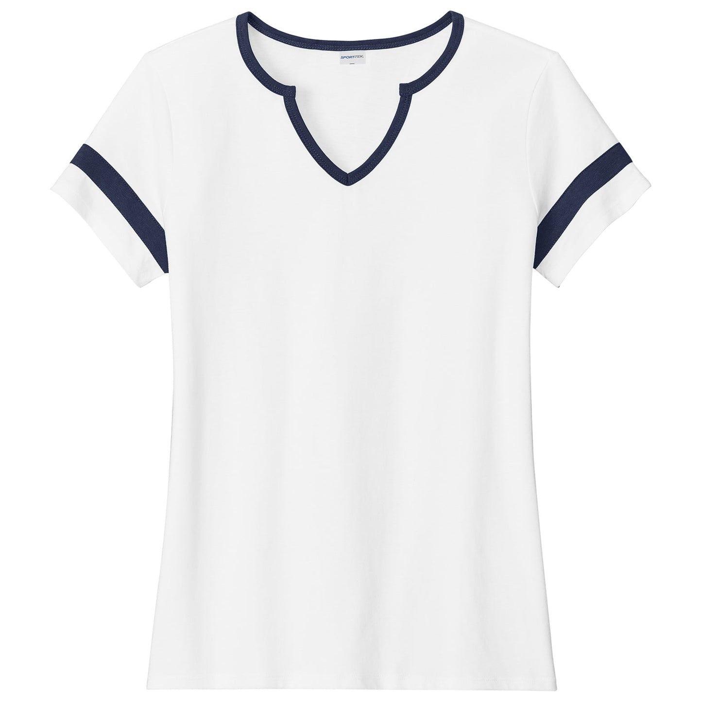 Black/Deep Red T-Shirts - Sport-Tek - Stylish Notch Tee