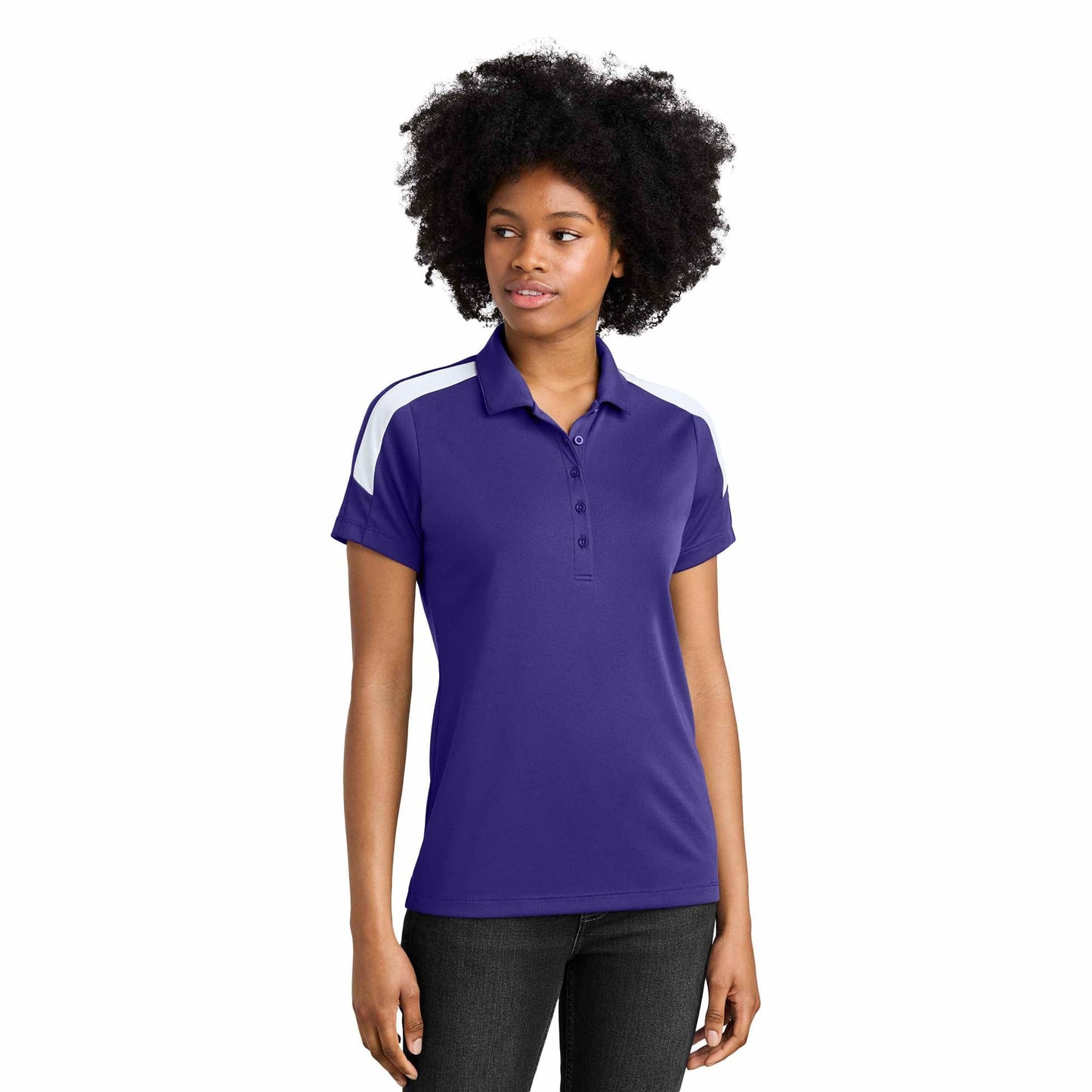 Black/Gold Polo Shirts - Sport-Tek - Moisture Wicking