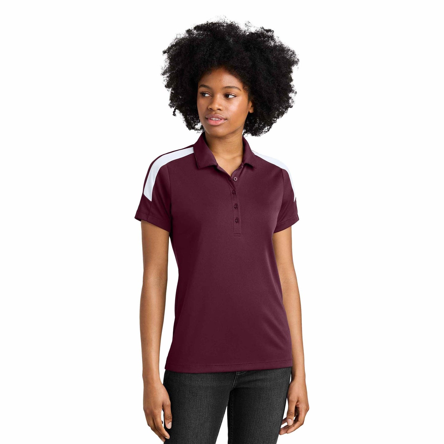 Black/Gold Polo Shirts - Sport-Tek - Moisture Wicking