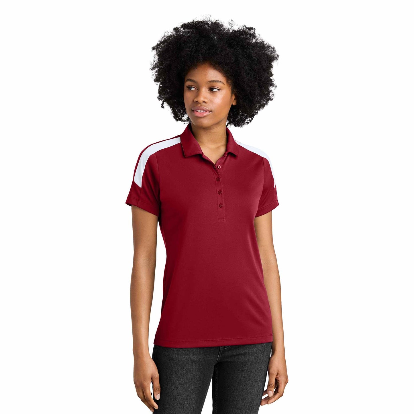 Black/Gold Polo Shirts - Sport-Tek - Moisture Wicking