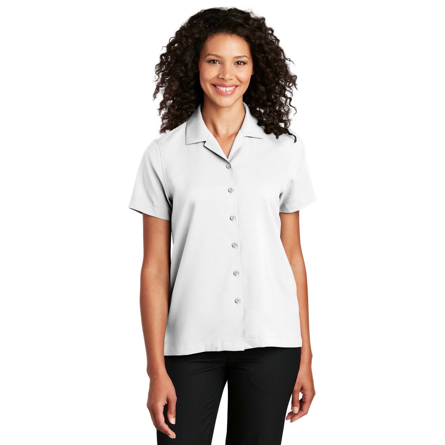 Black Button Up Shirts - Port Authority - Moisture Wicking