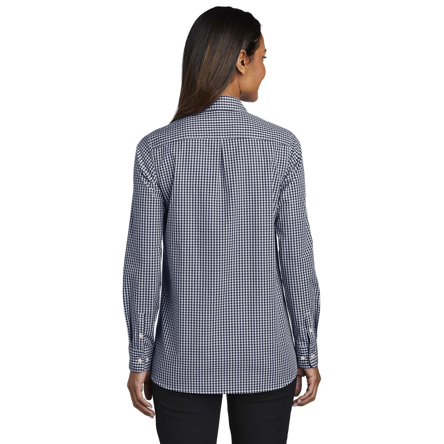 Black/White Button Up Shirt - Port Authority - Easy Care