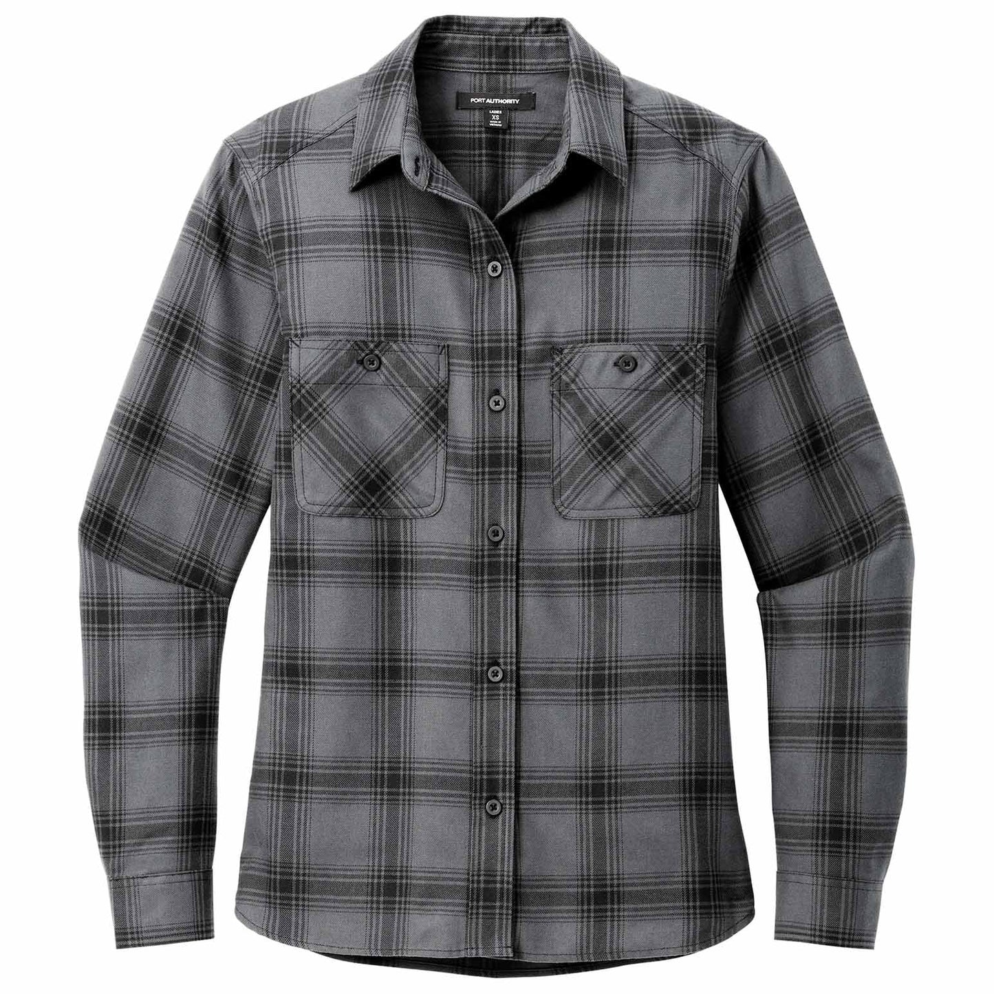 Grey/Black Buffalo Check Shirt - Port Authority - Stylish Fit
