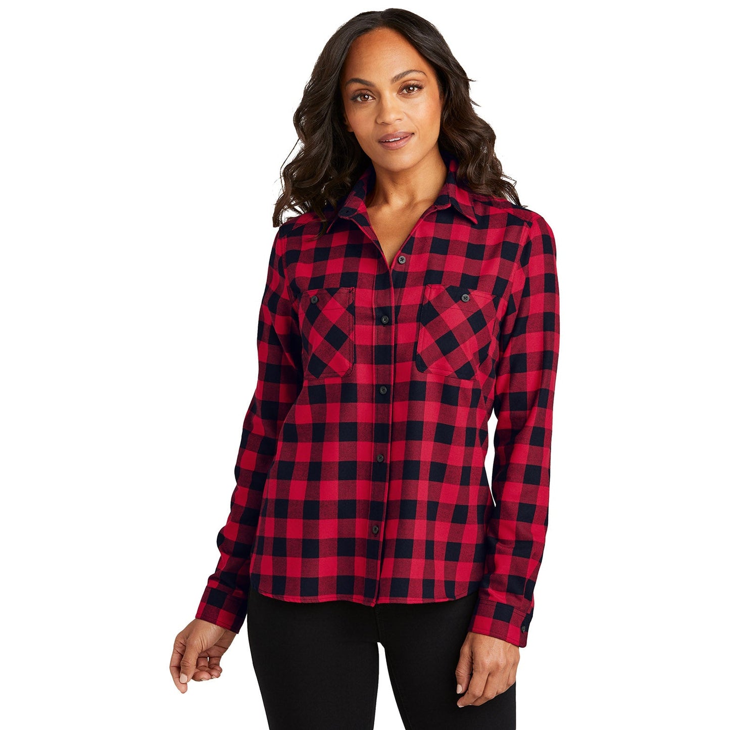 Grey/Black Buffalo Check Shirt - Port Authority - Stylish Fit