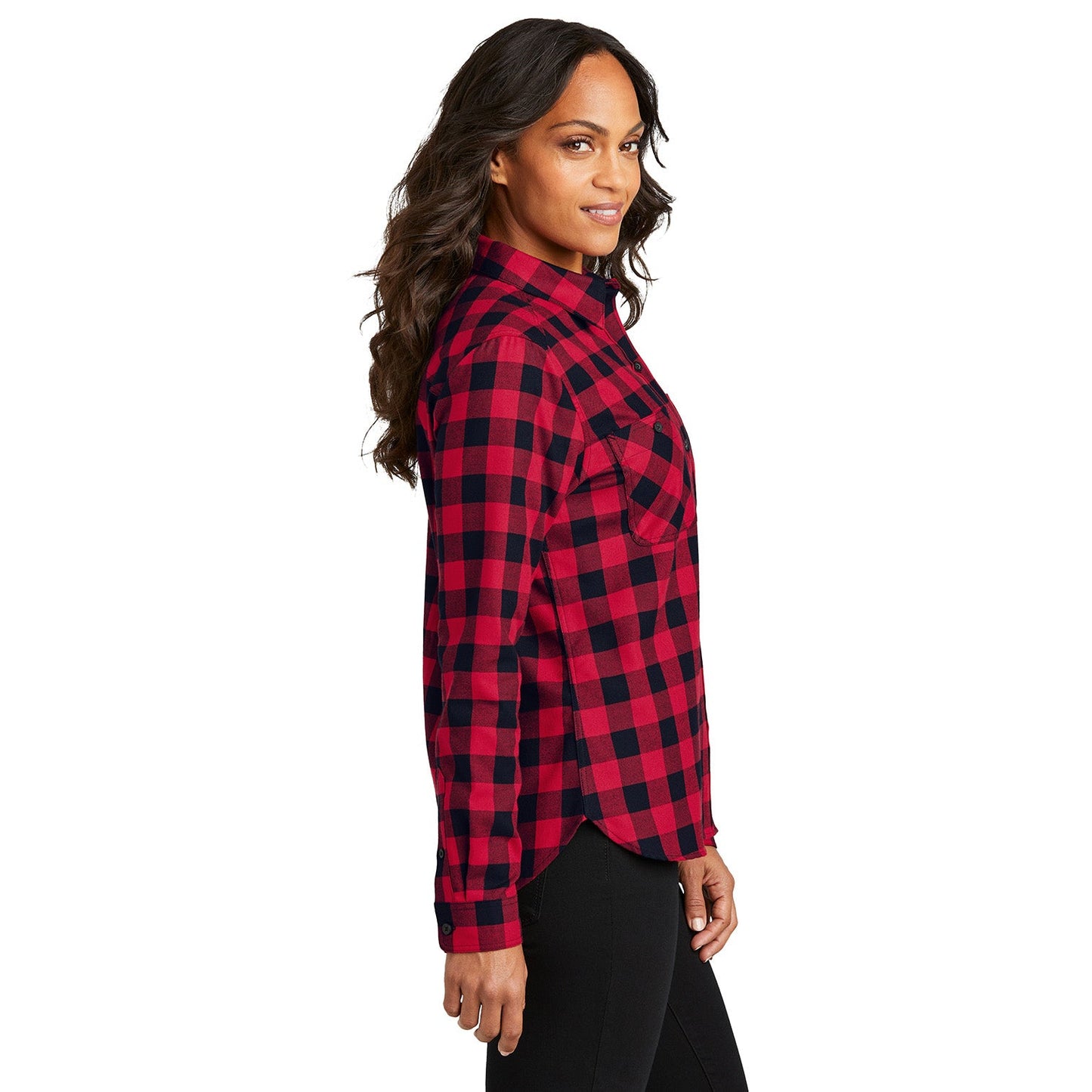 Grey/Black Buffalo Check Shirt - Port Authority - Stylish Fit