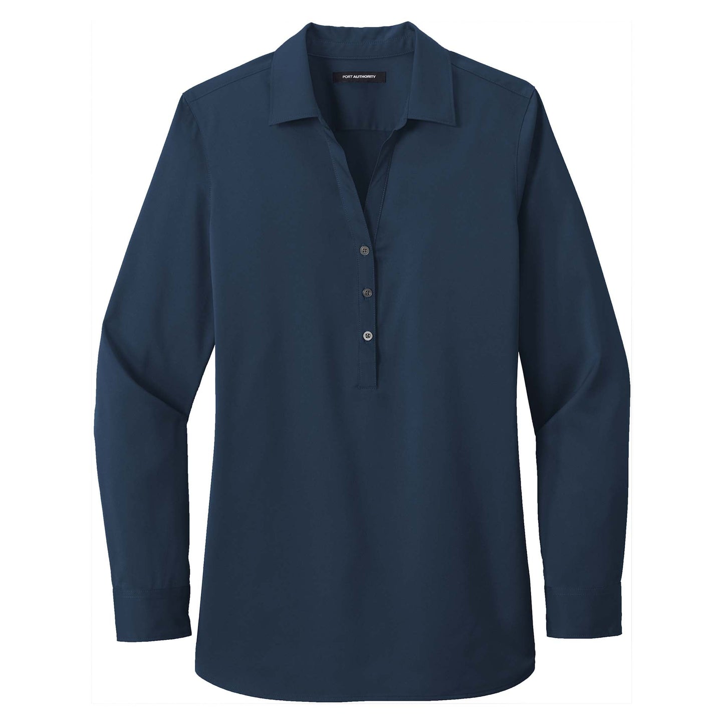 Black Henley Shirts - Port Authority - Stylish Shirt - Comfortable Fit