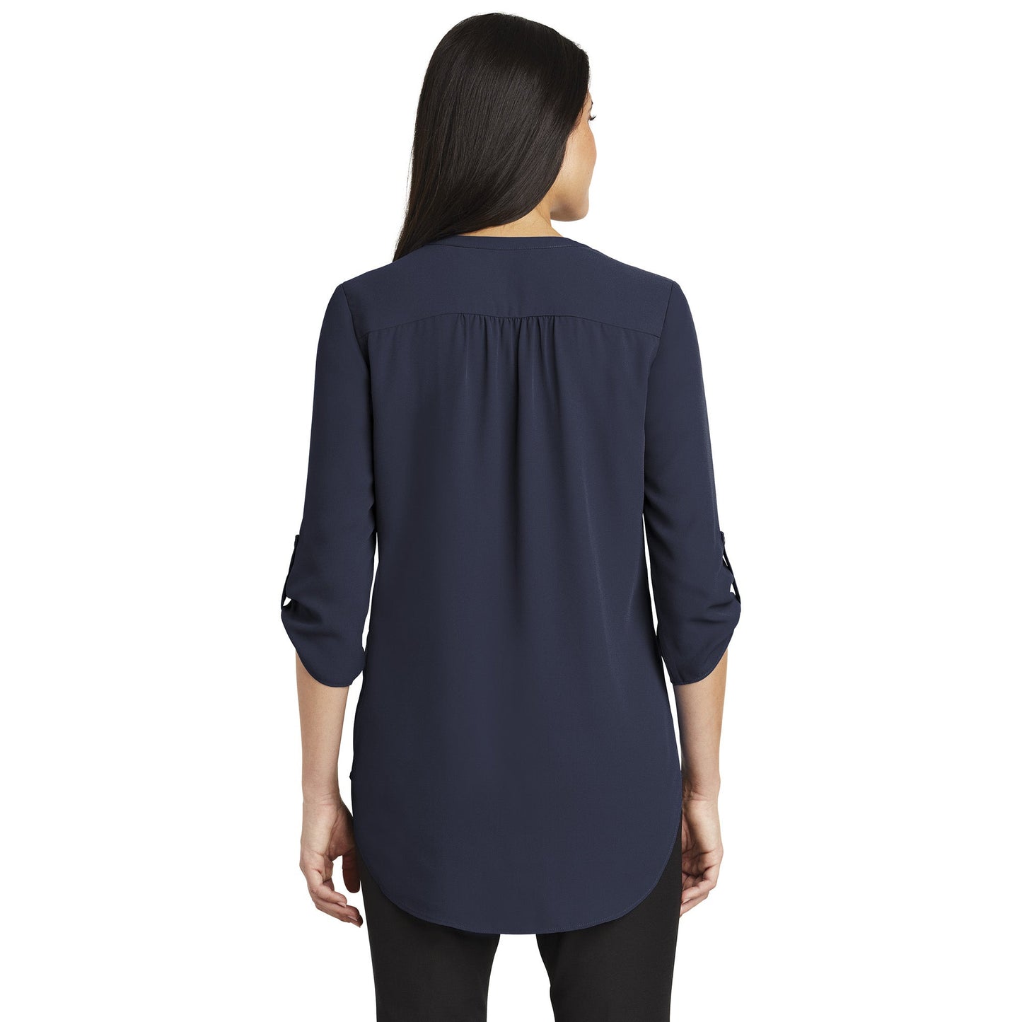 Black Blouses - Stylish Tunic - Port Authority - V-Neck