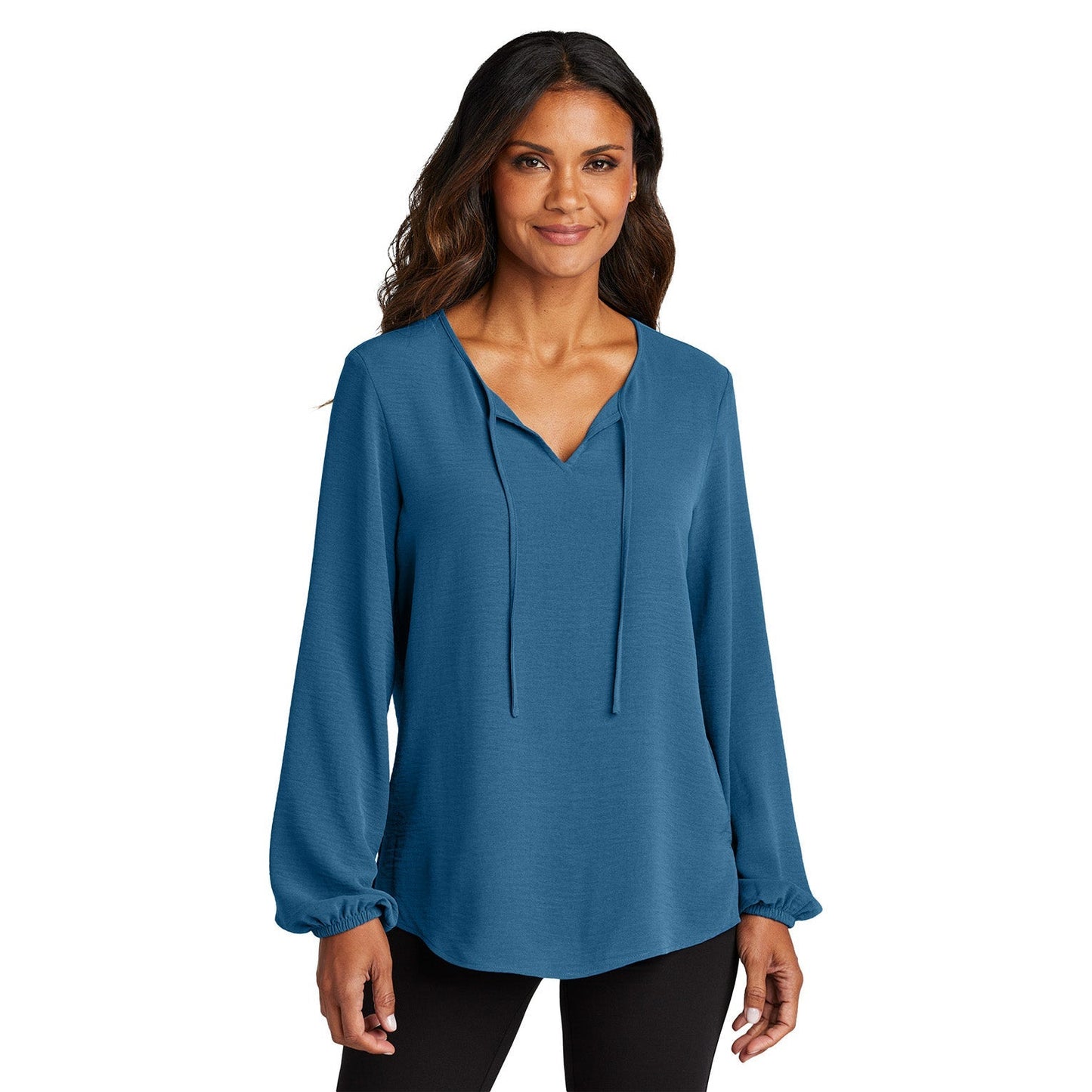 Aegean Blue Blouse - Port Authority - Chic Design