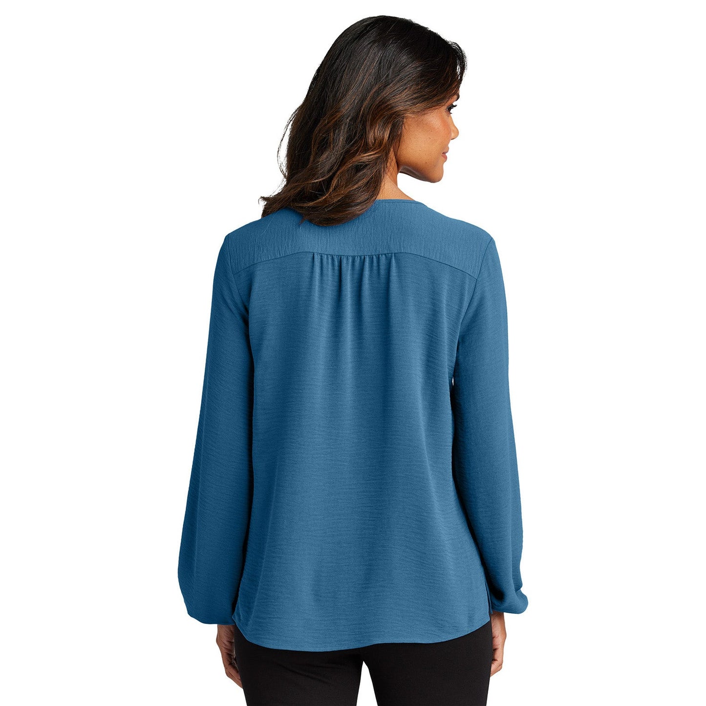 Aegean Blue Blouse - Port Authority - Chic Design