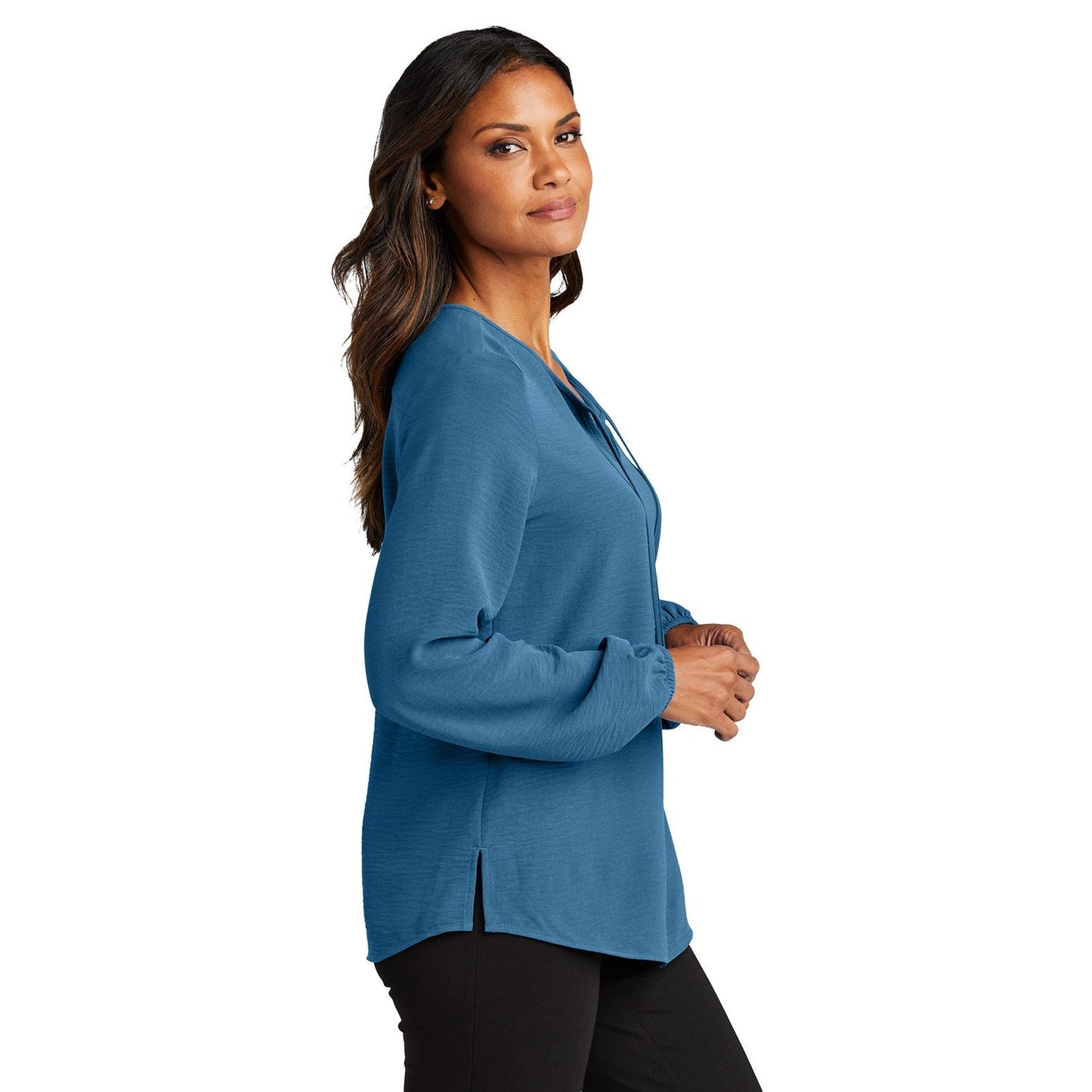 Aegean Blue Blouse - Port Authority - Chic Design