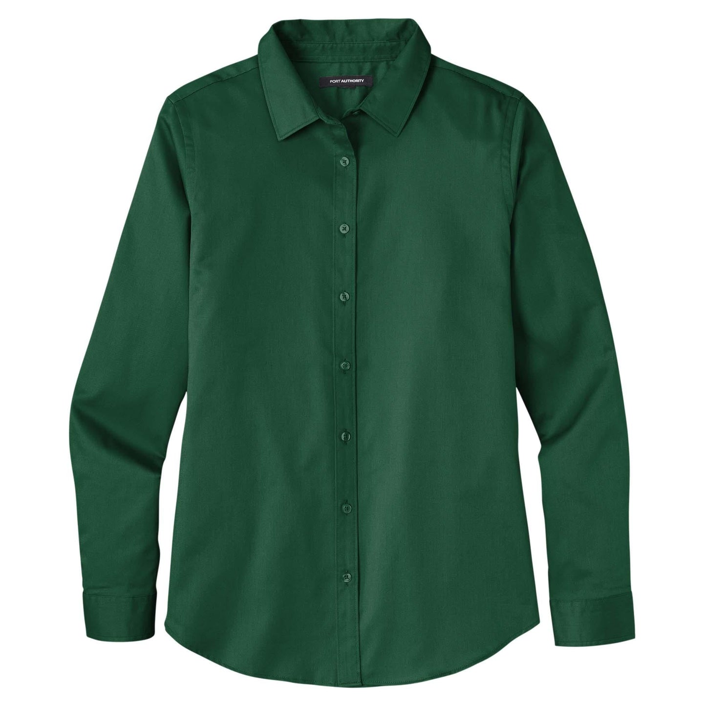 Burgundy Button Up Shirts - Port Authority - Elegant Twill