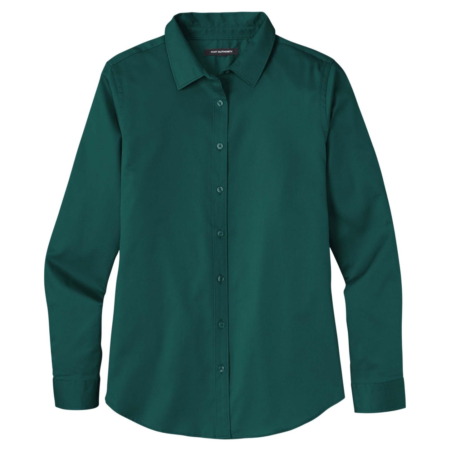 Burgundy Button Up Shirts - Port Authority - Elegant Twill