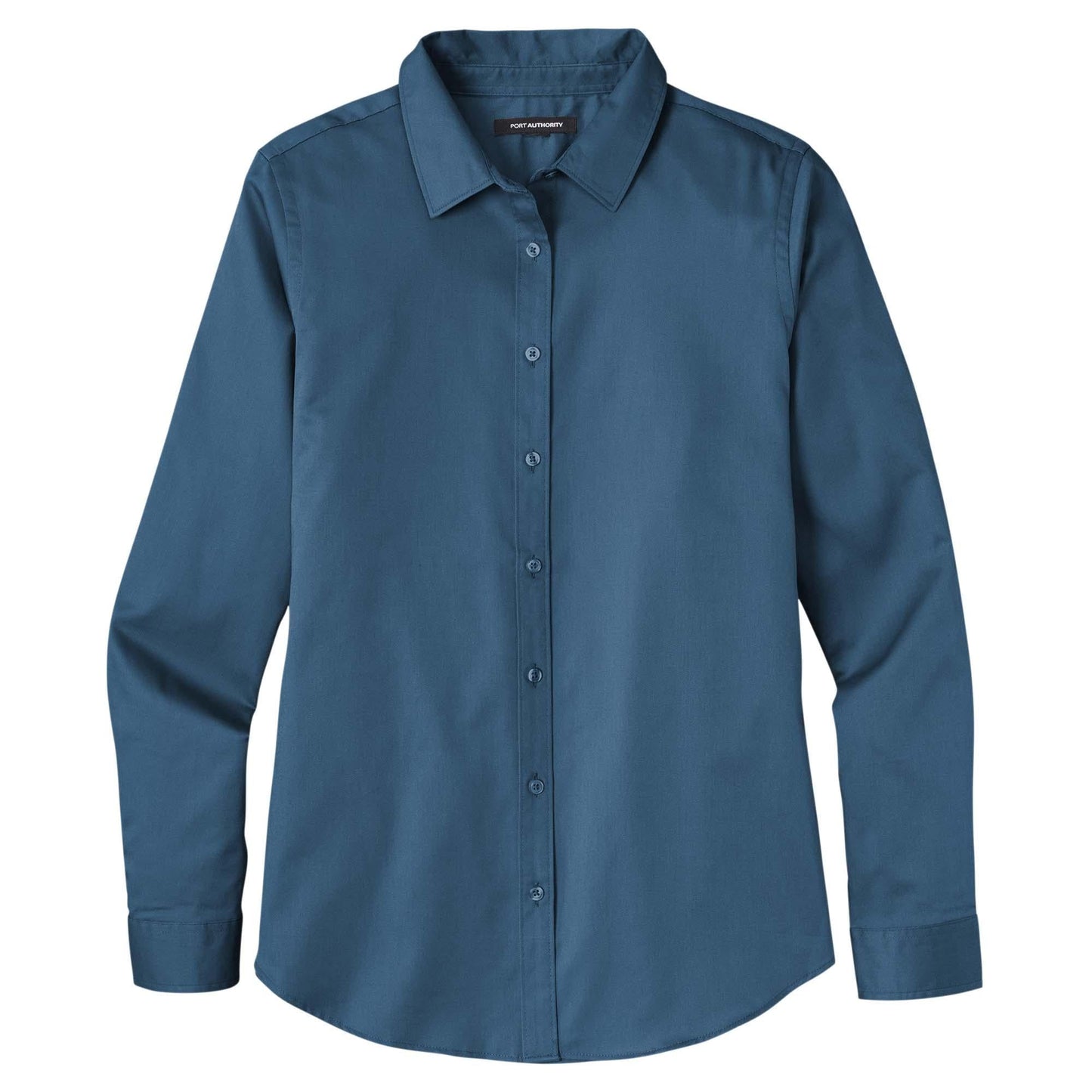 Burgundy Button Up Shirts - Port Authority - Elegant Twill