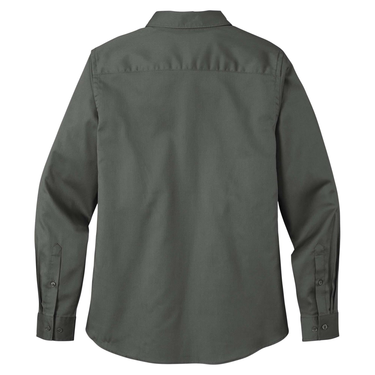 Burgundy Button Up Shirts - Port Authority - Elegant Twill