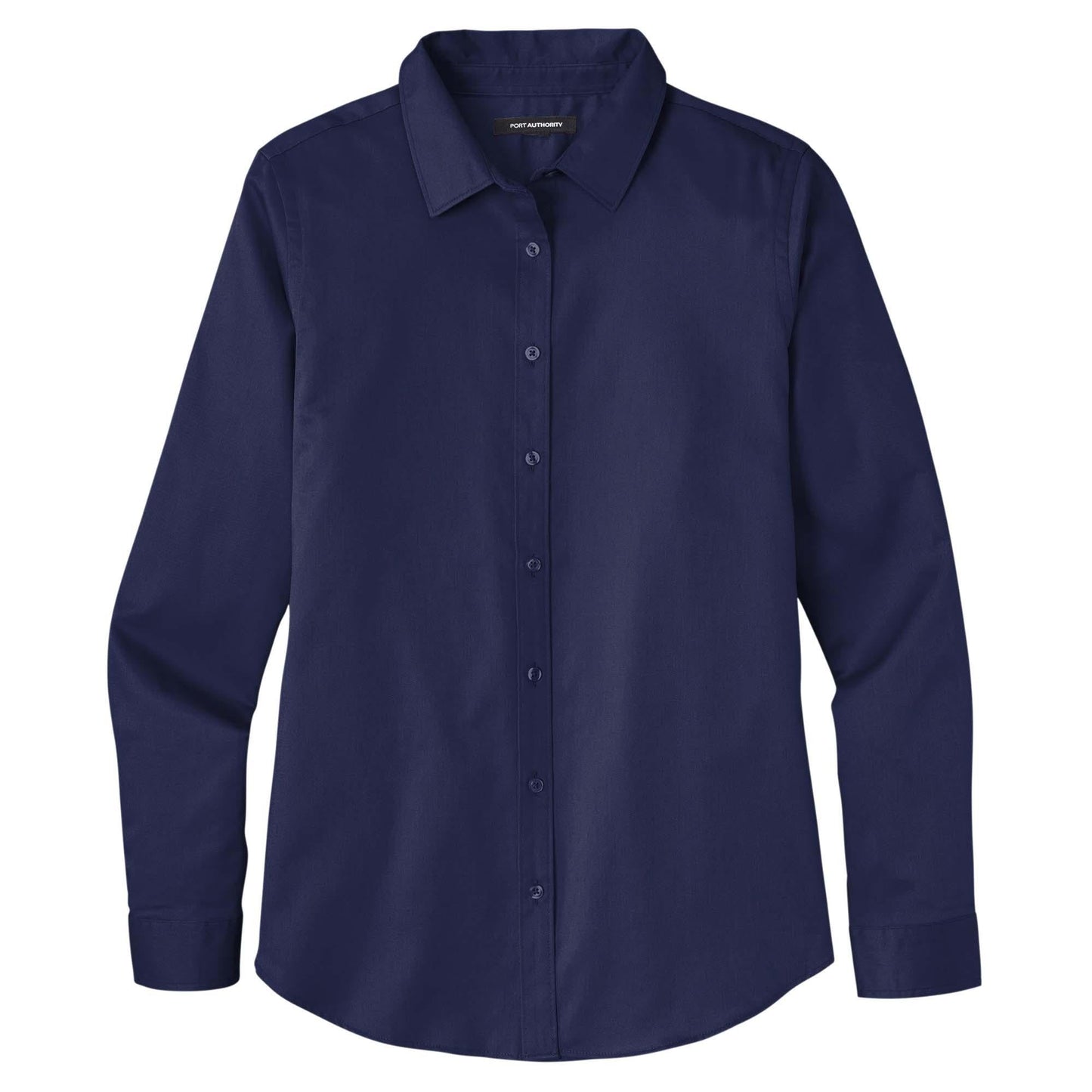 Burgundy Button Up Shirts - Port Authority - Elegant Twill