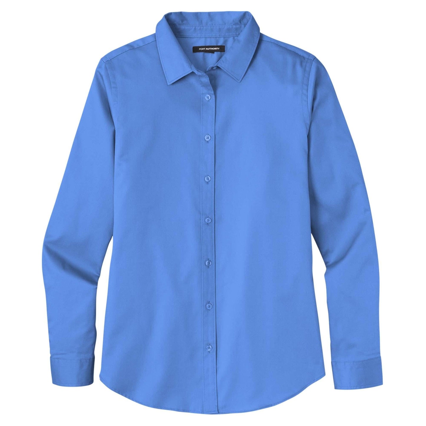 Burgundy Button Up Shirts - Port Authority - Elegant Twill