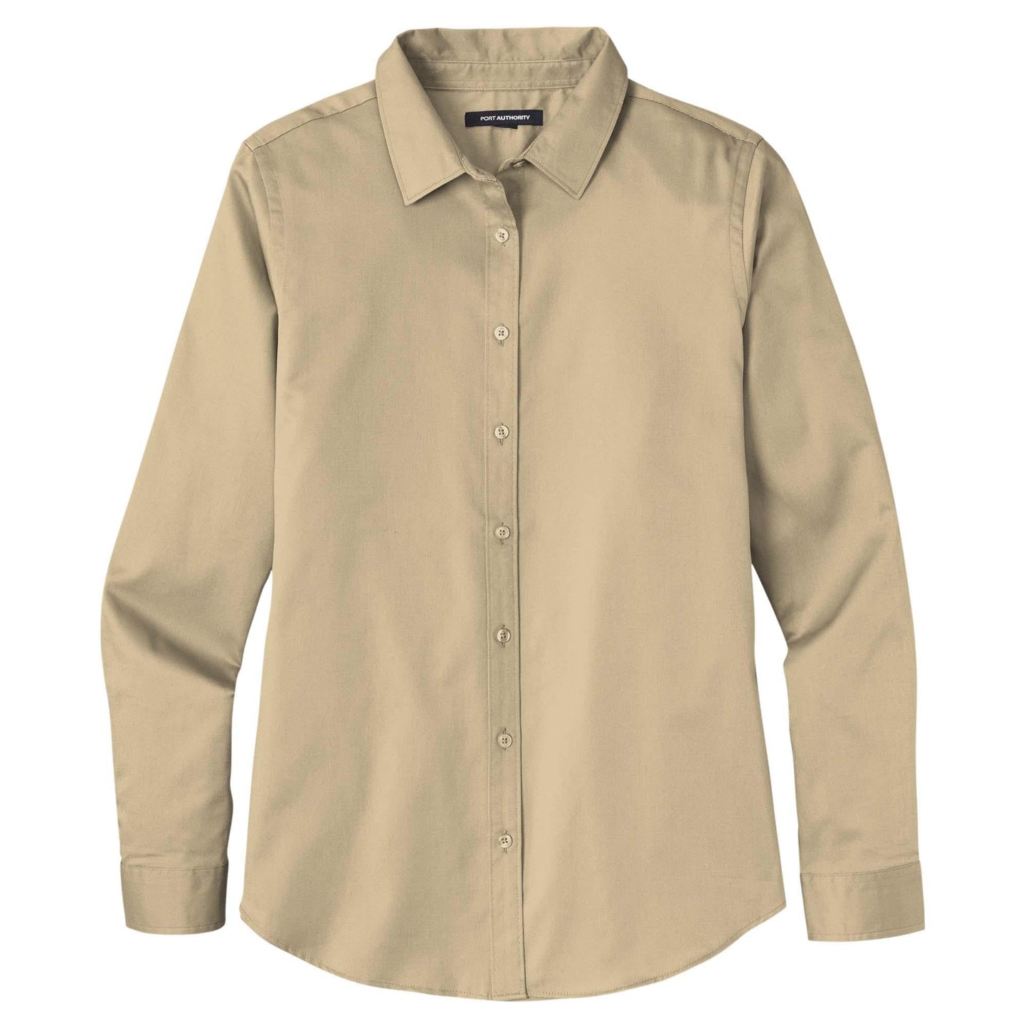 Burgundy Button Up Shirts - Port Authority - Elegant Twill