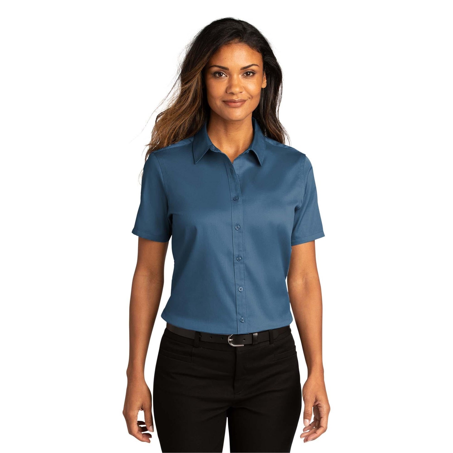 Burgundy Button Up Shirts - Port Authority - Soft Twill