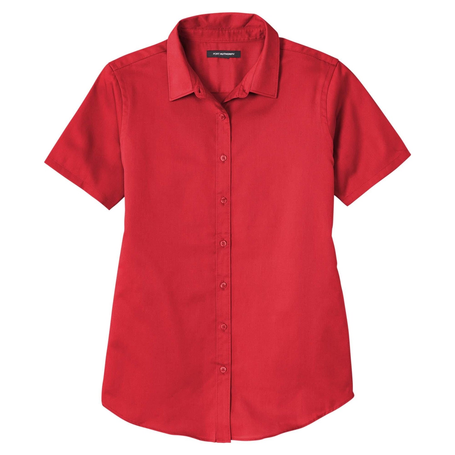Burgundy Button Up Shirts - Port Authority - Soft Twill
