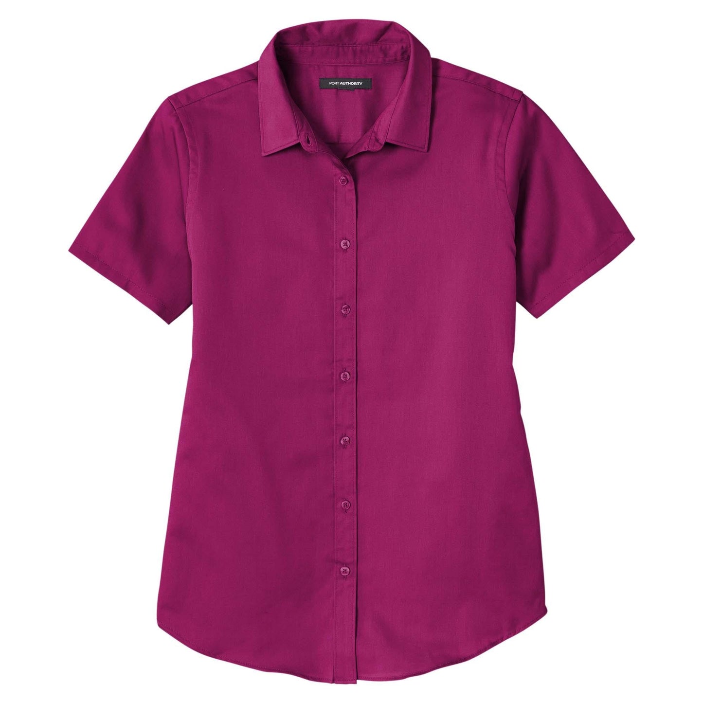 Burgundy Button Up Shirts - Port Authority - Soft Twill