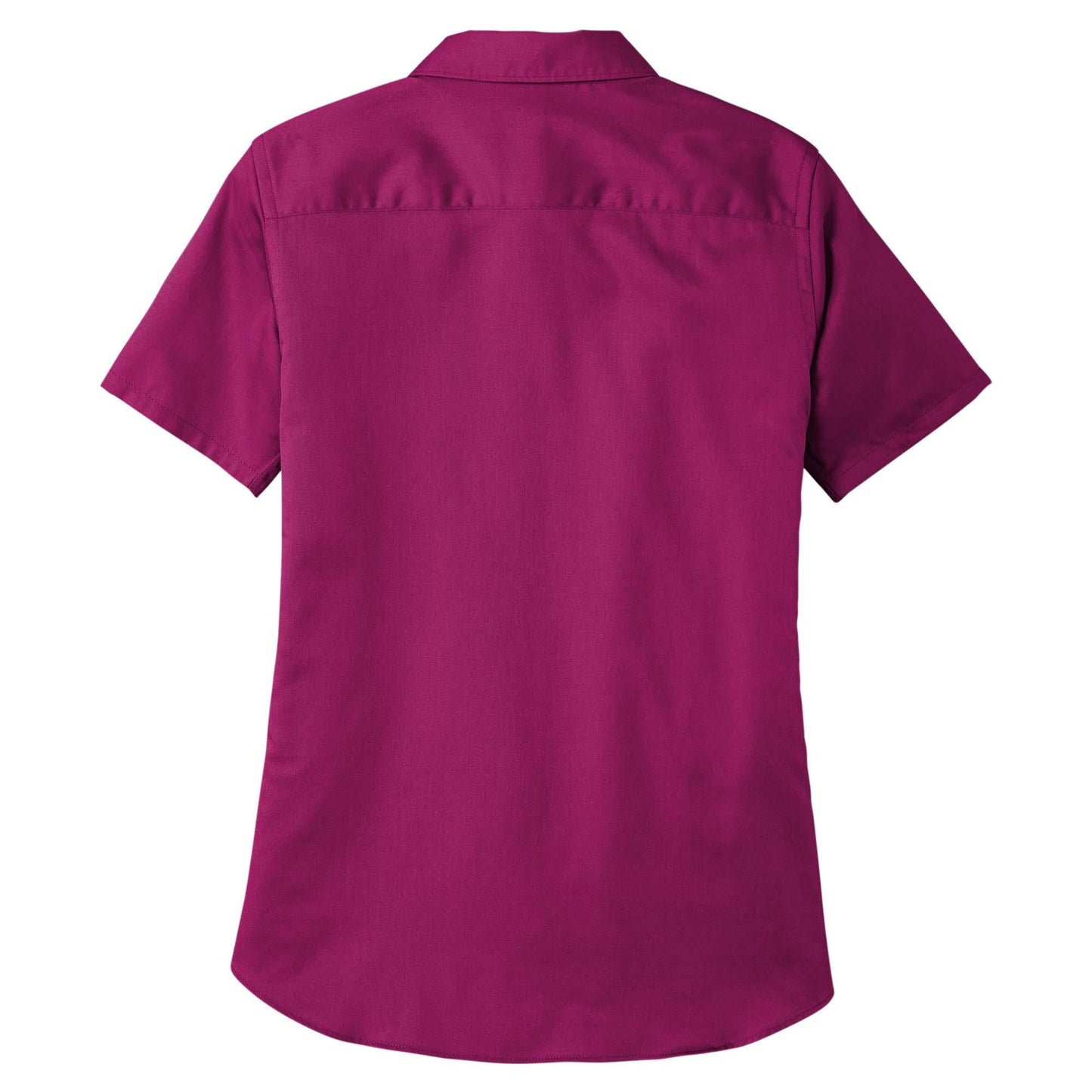 Burgundy Button Up Shirts - Port Authority - Soft Twill