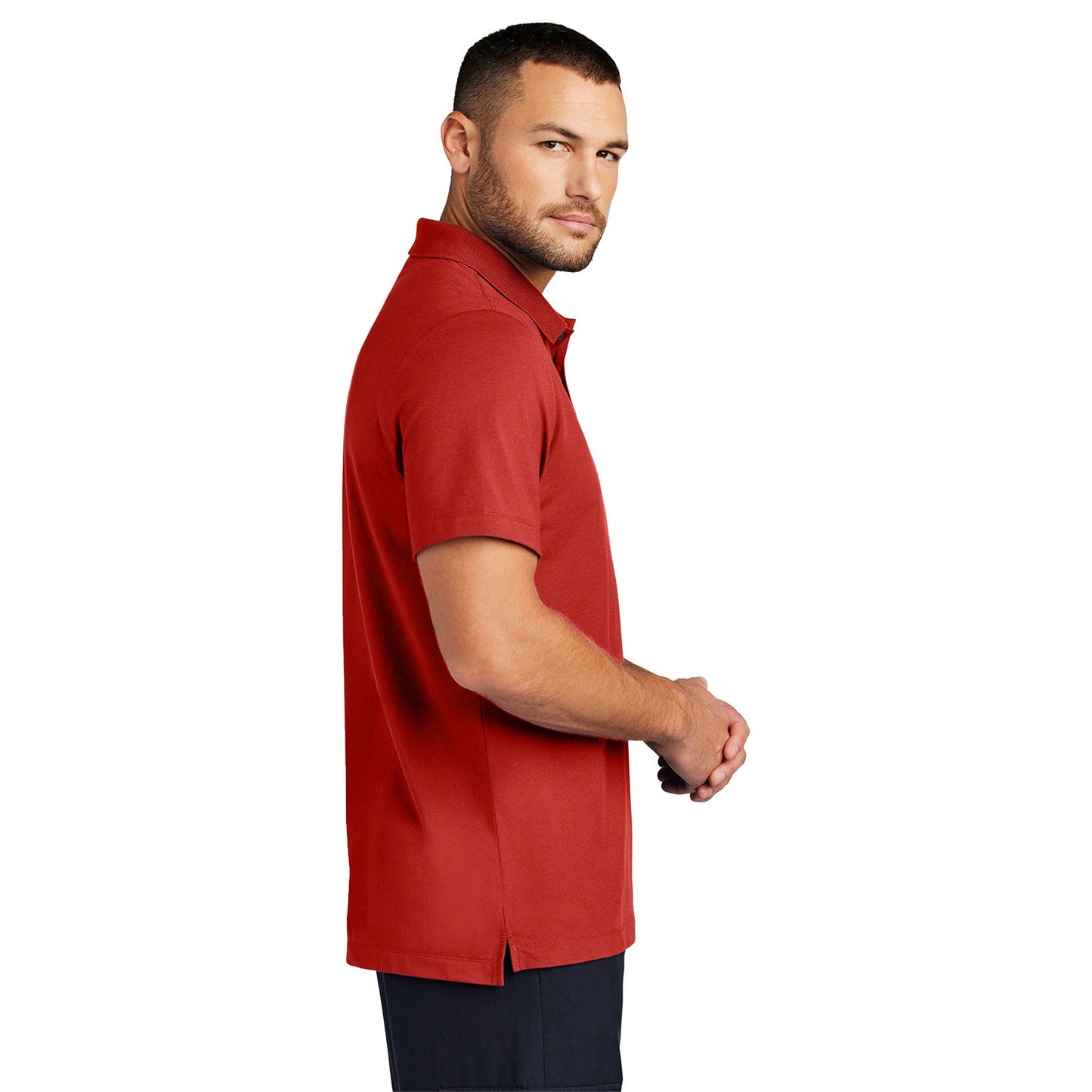 Deep Black Polo Shirt - Mercer+Mettle - Stretch Fabric